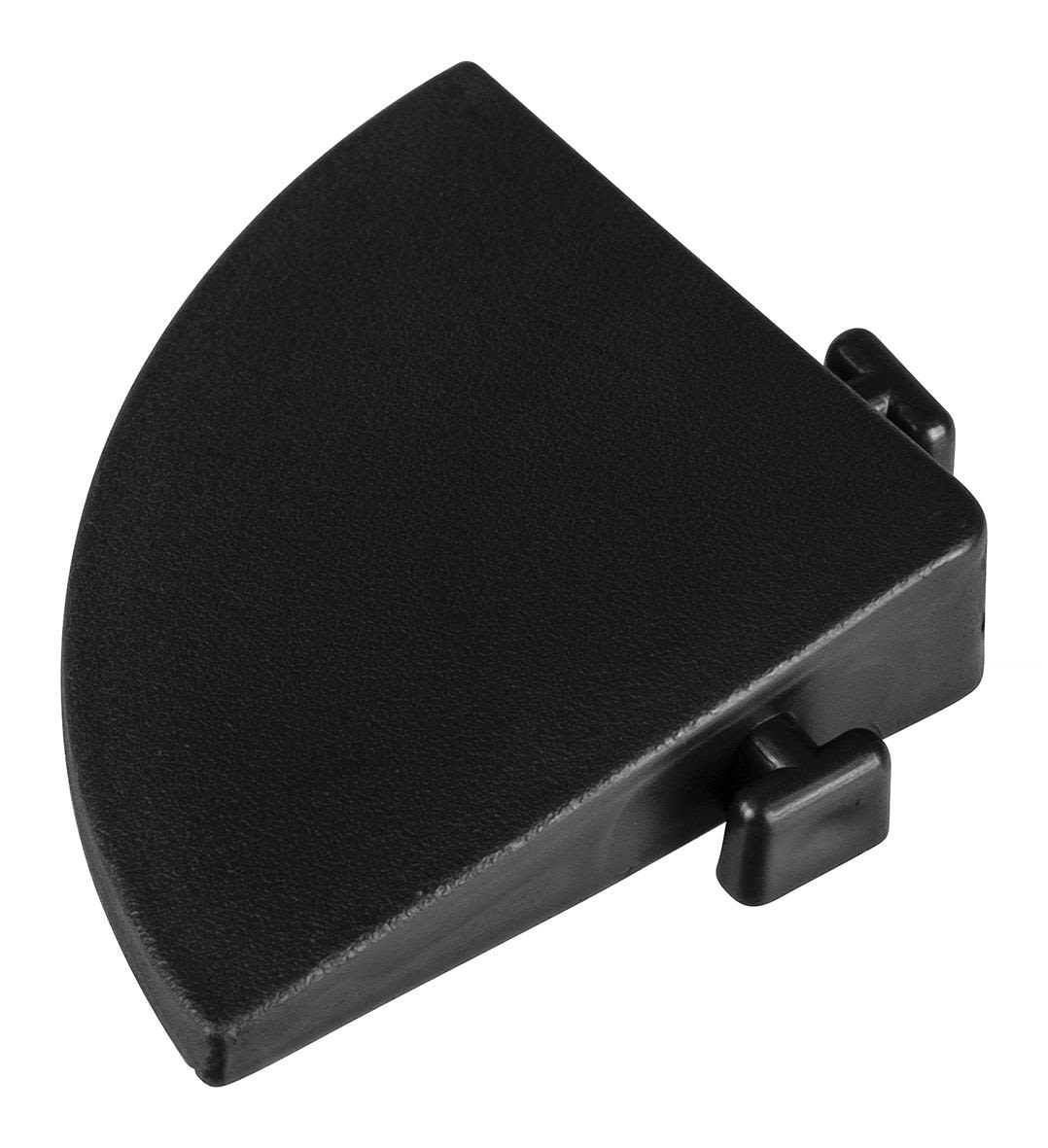 PELA 532223 Hörnlist till garagegolv, 2-pack Svart