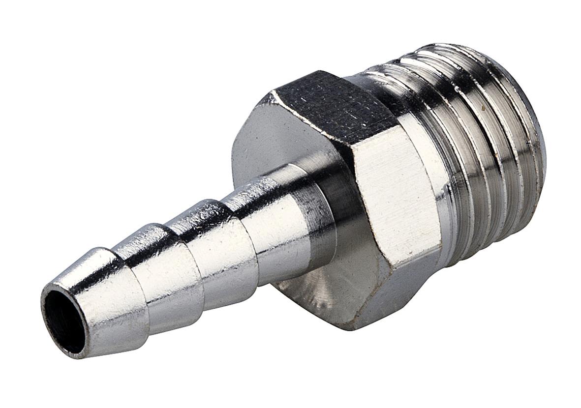 PELA 89709 Nippel utvendig gjenge gjenge 1/2", slang 1/4"