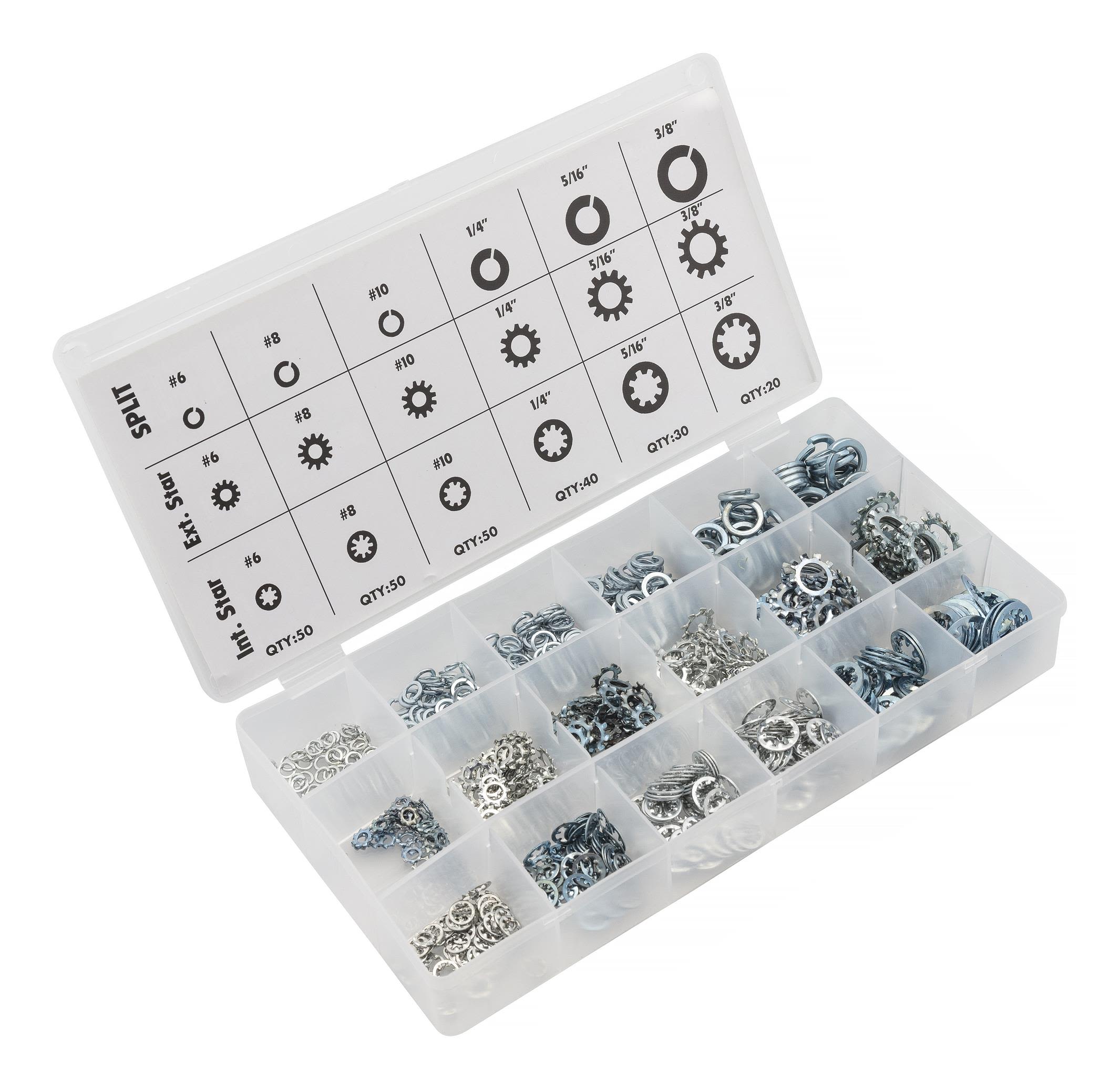 PELA 508685 Låsbricka sats, 720 delar