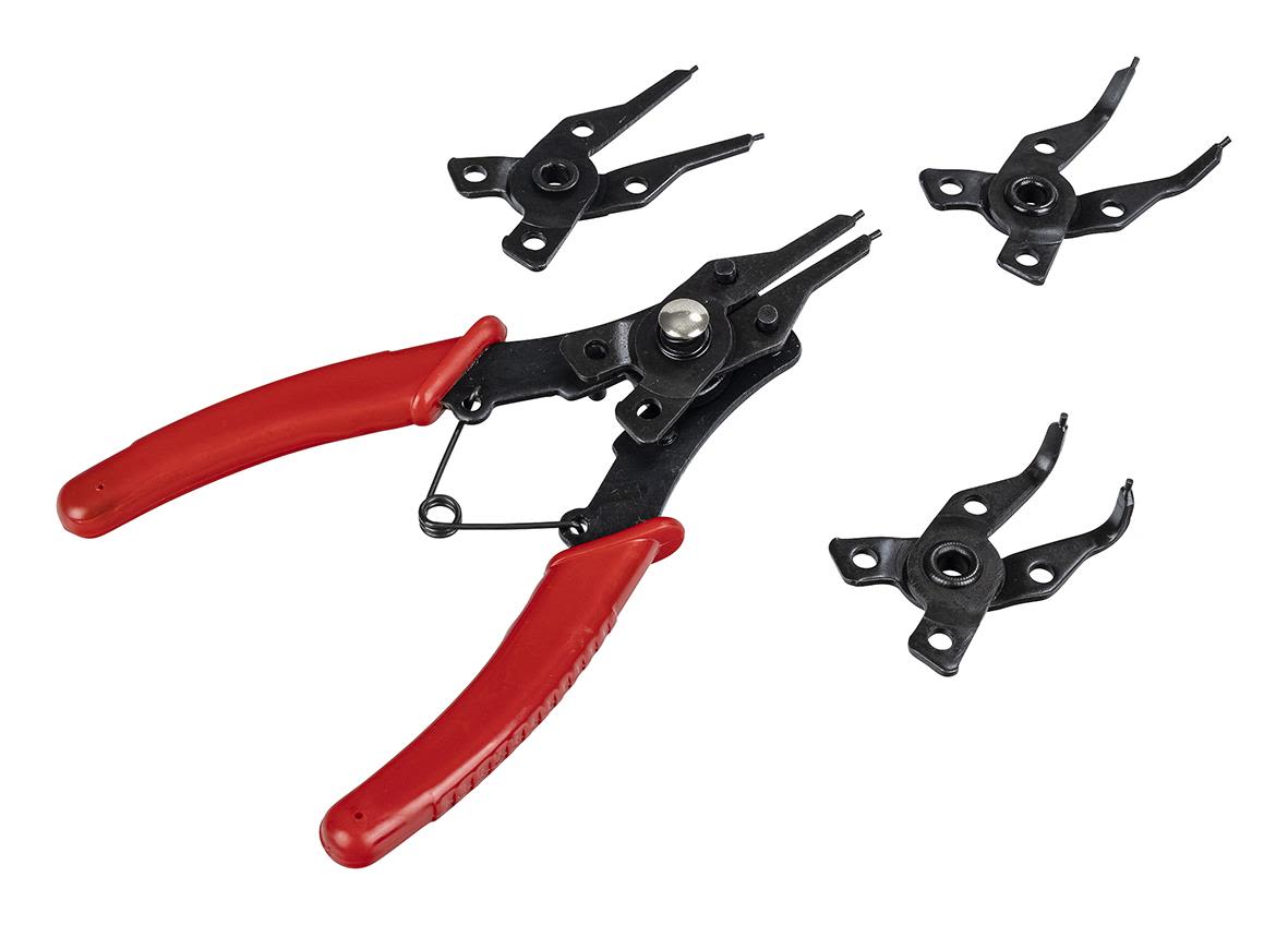 PELA 532309 Låseringstang med 4 stykker utskiftbare kjefter