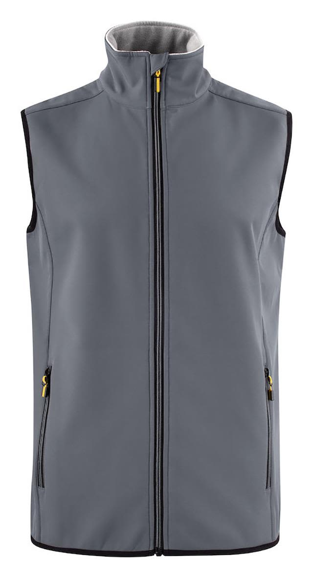 Printer Trial Vest Softshellvest Stålgrå Stålgrå