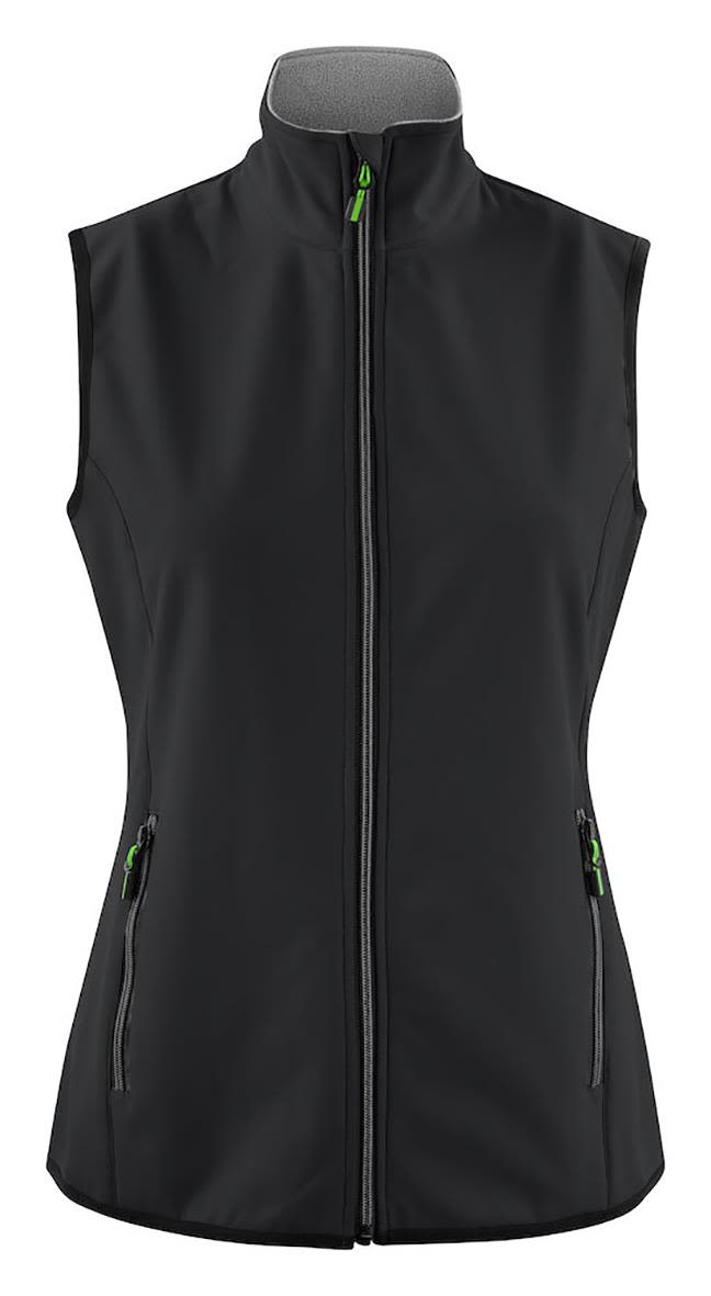 Printer Trial Vest Lady Softshellväst Svart Svart