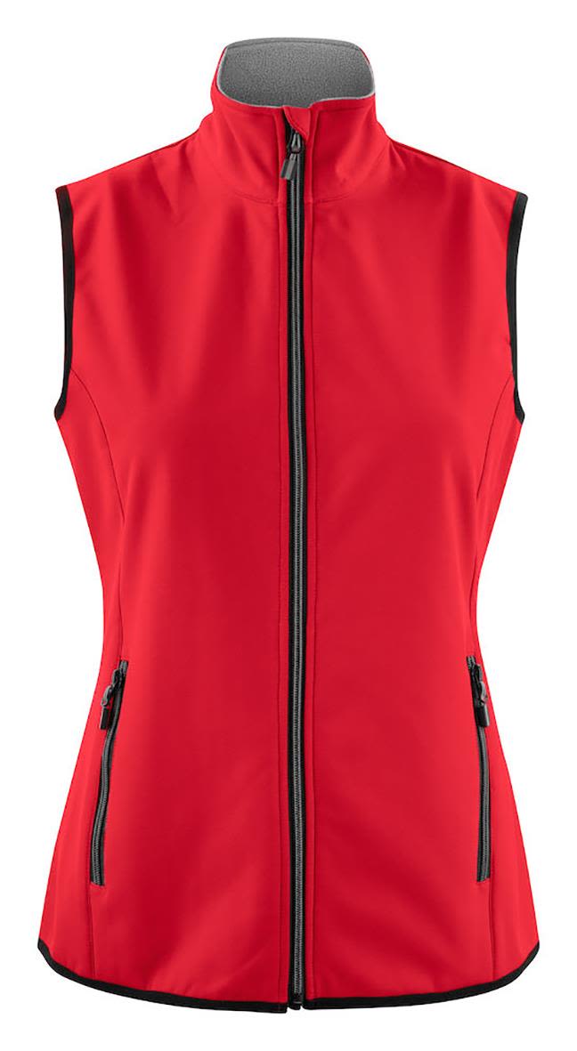 Printer Trial Vest Lady Softshellväst Röd Röd
