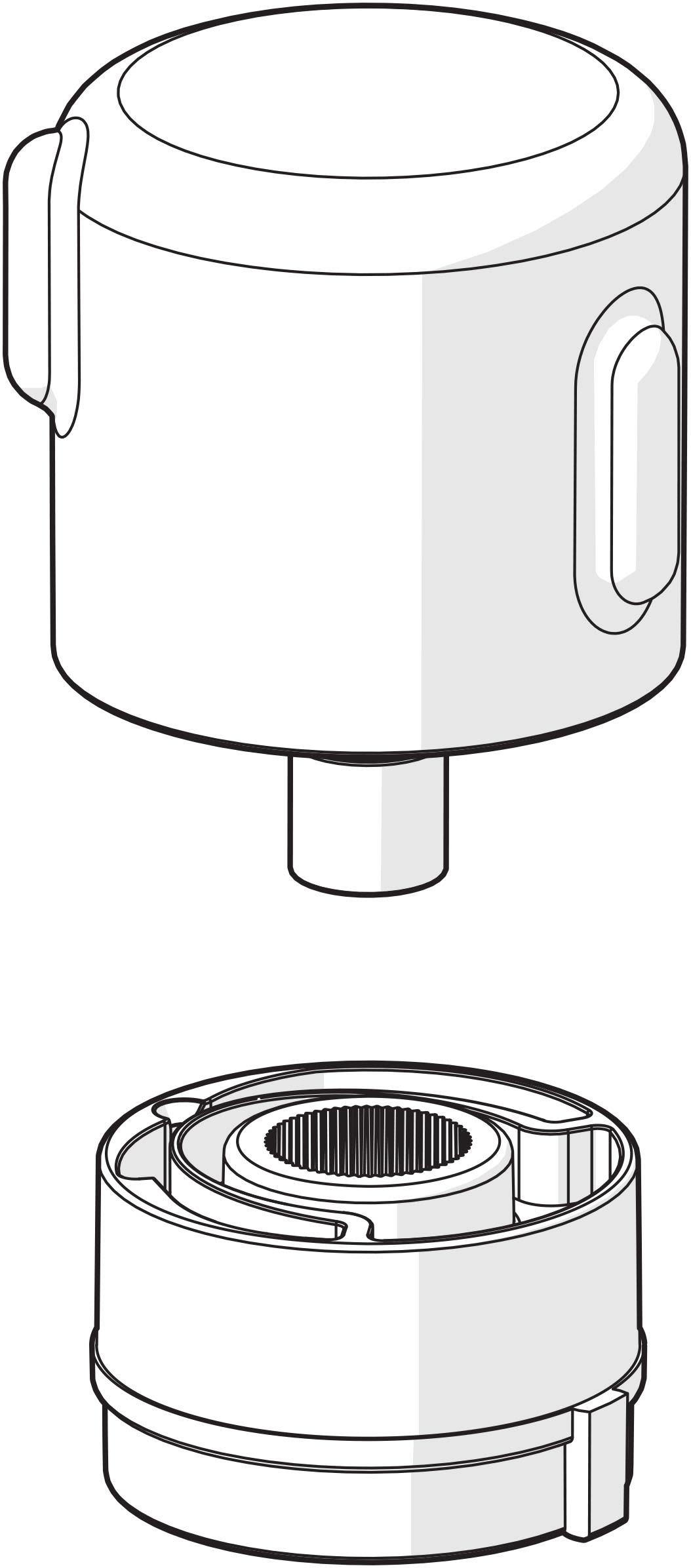 Oras 1008616V-33 Strømningsknapp for badekarkraner