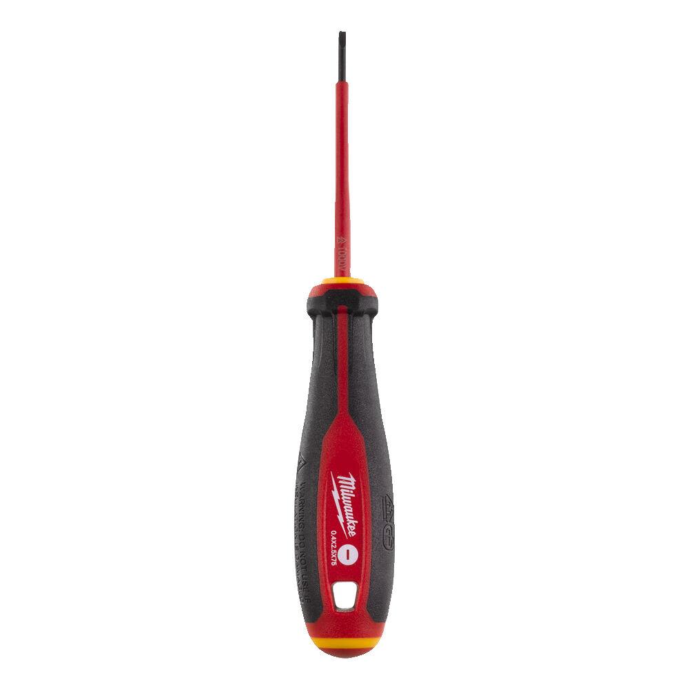 Milwaukee Tri-Lobe VDE Skrutrekker 3-sidet anti-rull håndtak SL 0,4 x 2,5 x 75 mm