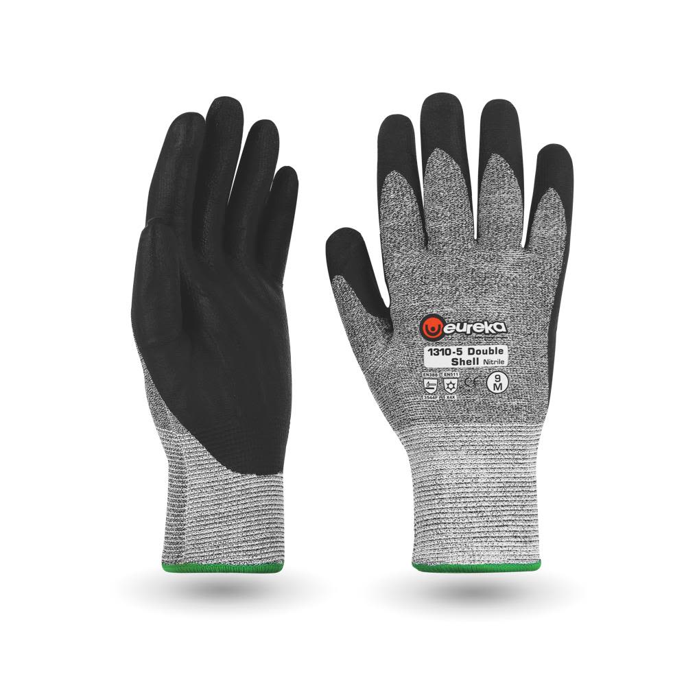 Eureka Cut 1310-5 Skärskyddshandske nitril, fodrad 12