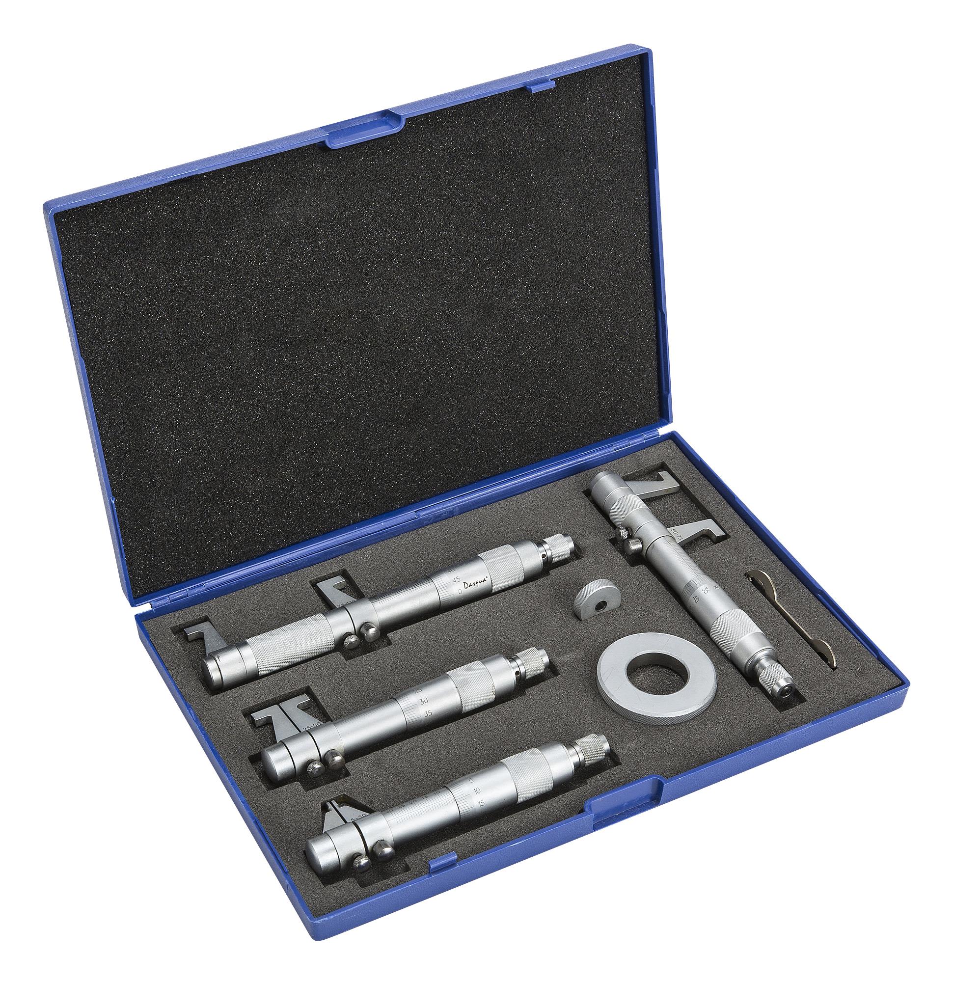 Dasqua 505087 Mikrometer 4 delar, 5-100 mm