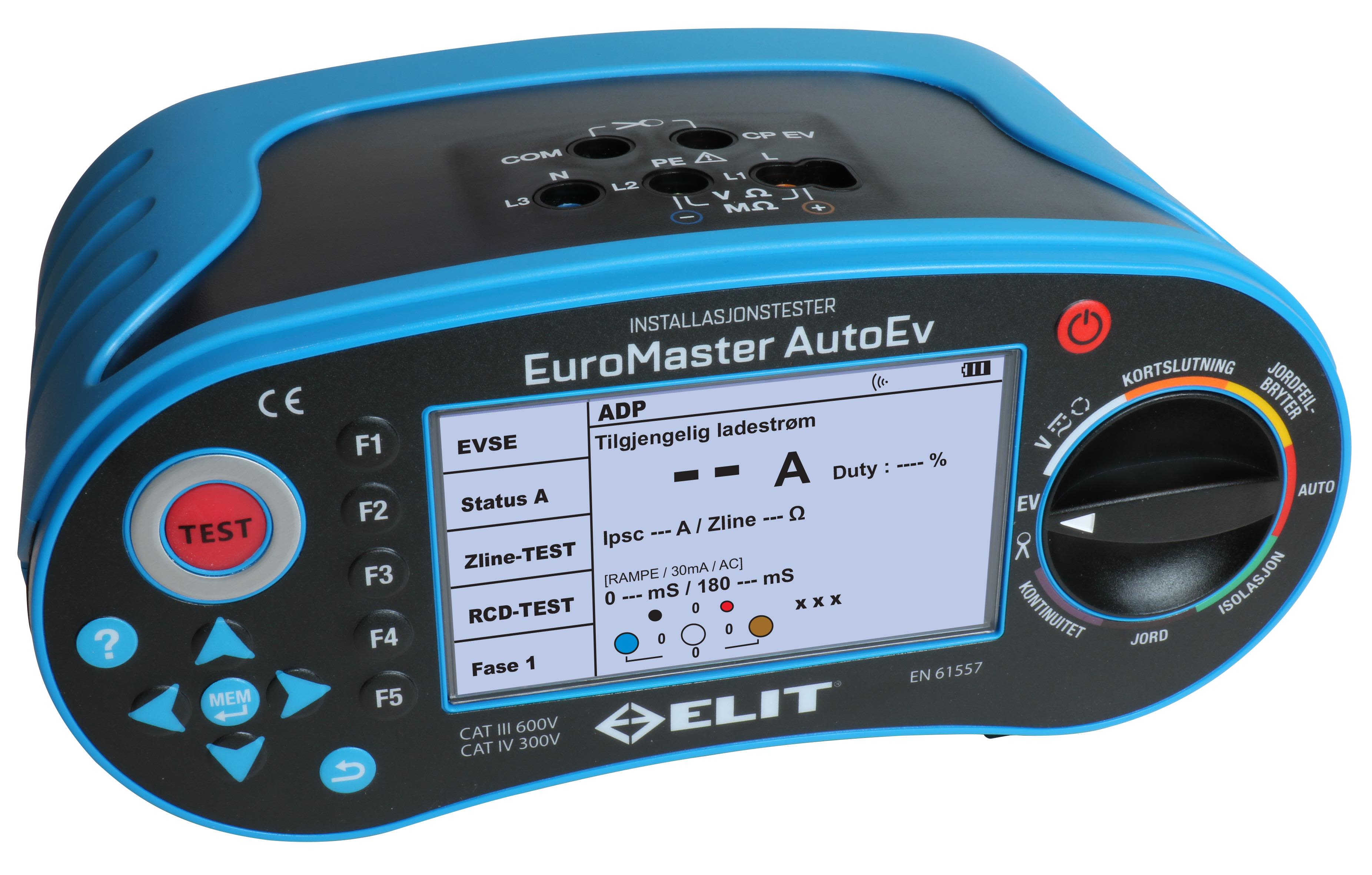 KAMIC Euromaster AutoEV PLUS Installationsprovare med batteri