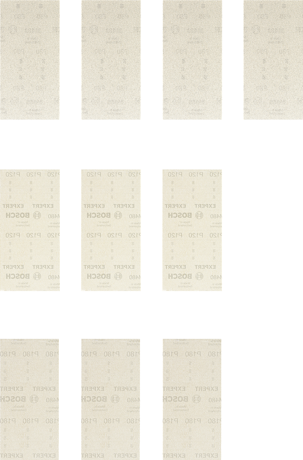 Bosch Expert M480 Slipnätssats 10 delar 115 x 230 mm