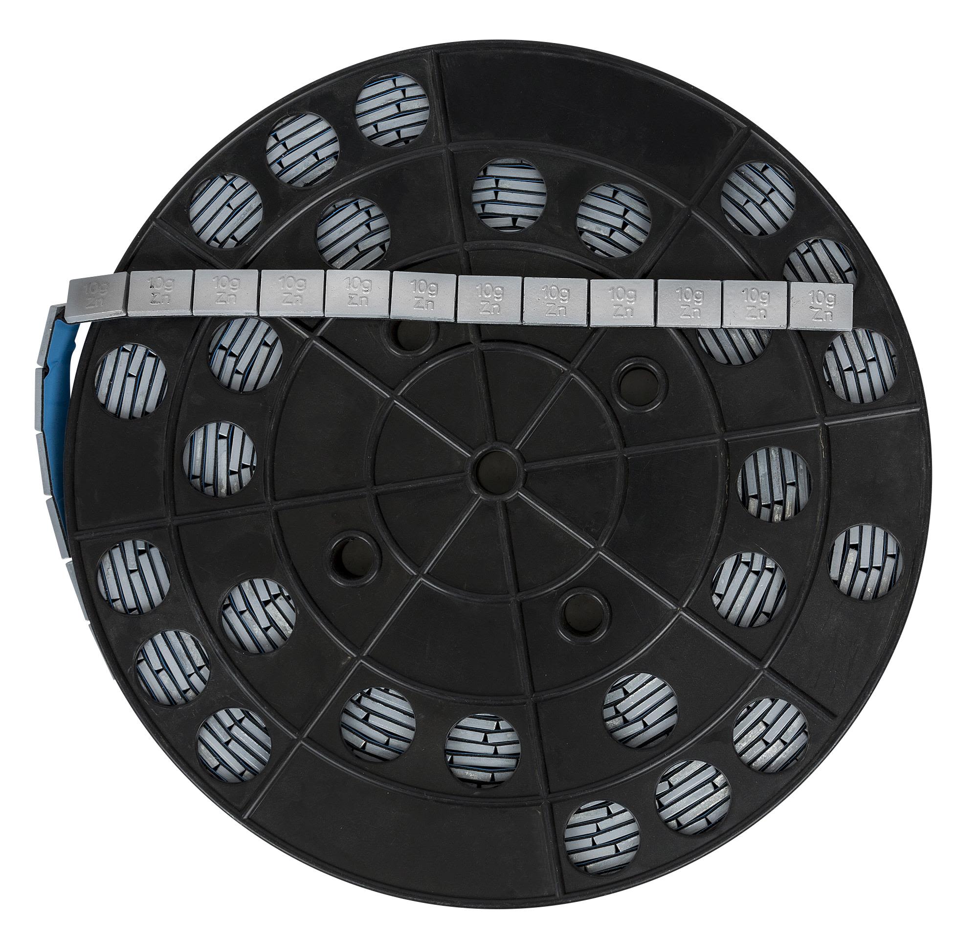 PELA 497016 Klistervekt på rull, i sink, 10 g, 400-pakning