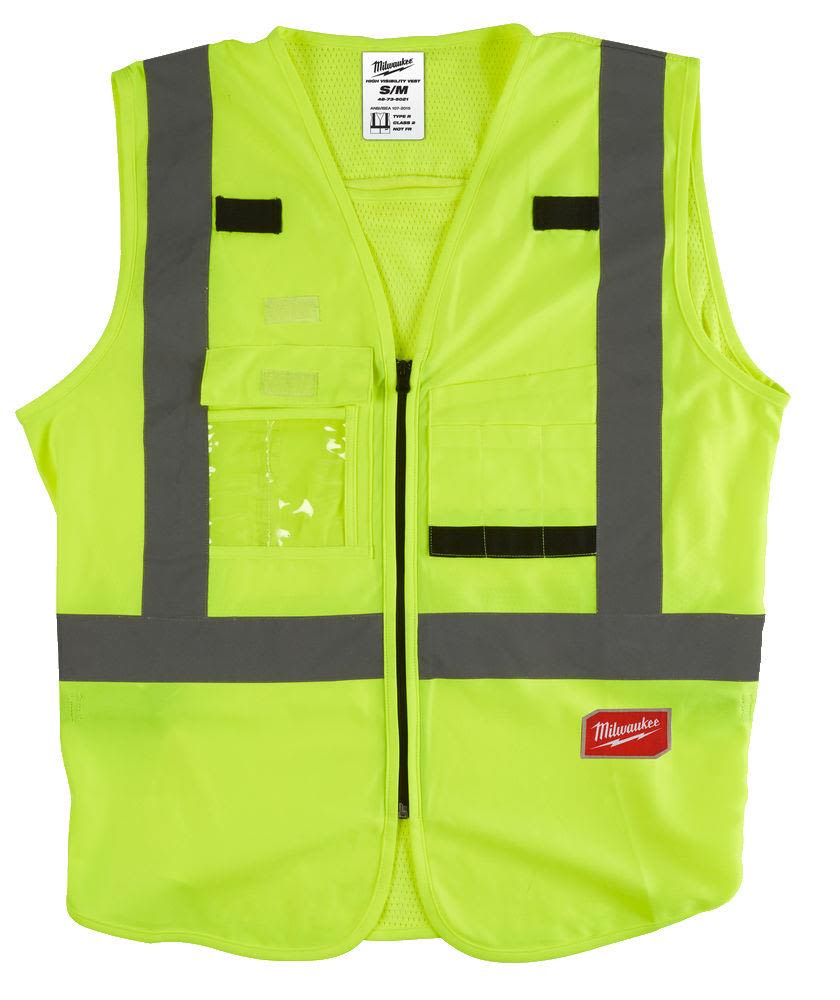 Milwaukee sikkerhedsvest HiViz gul str 2XL