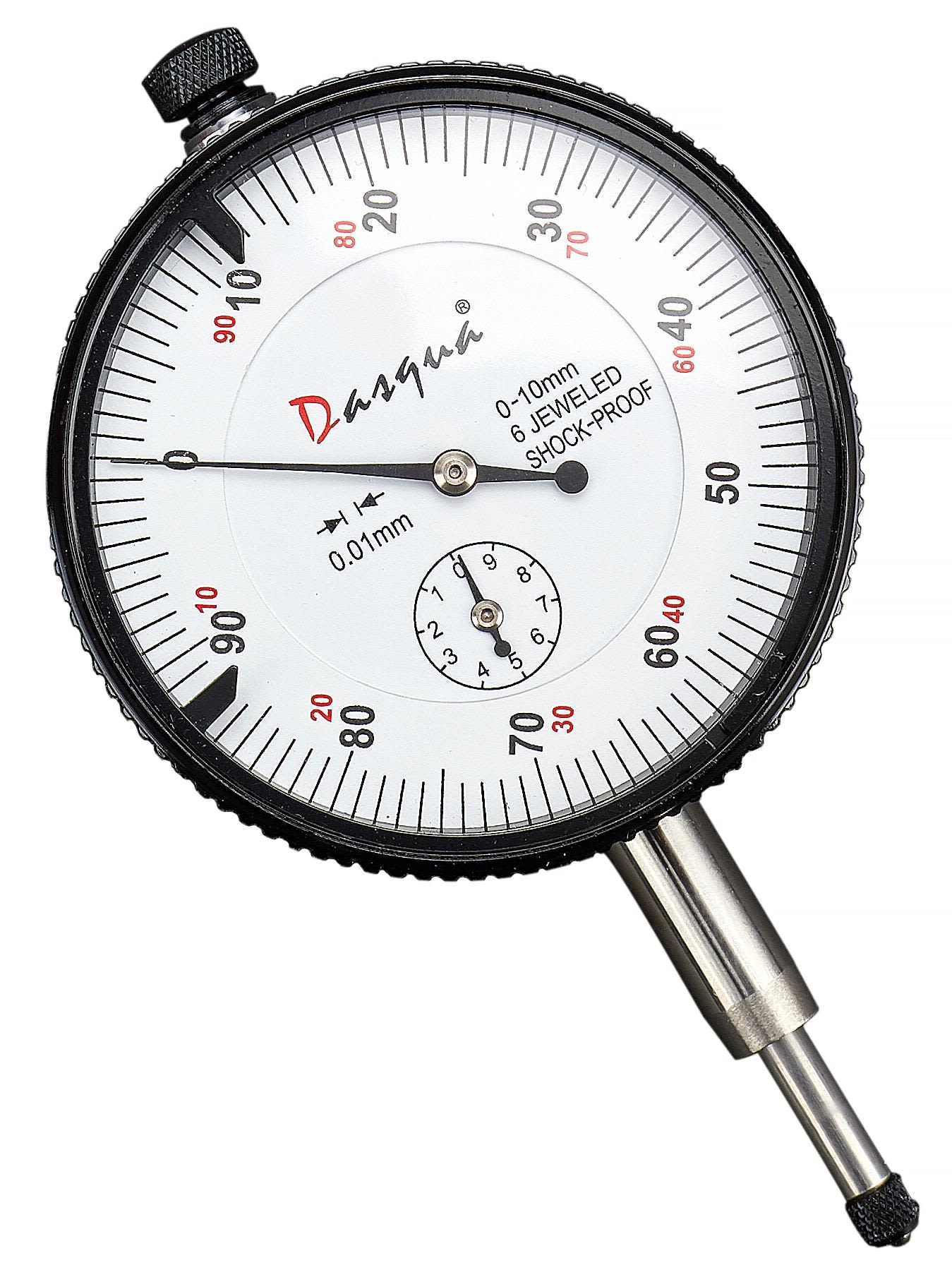 Dasqua 509524 Indikatorklocka 0-10 mm, stötsäker