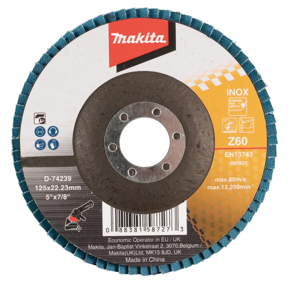 Makita D-74239 Lamellslipskiva 125x22,23 mm Z60