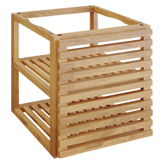 OFYR Storage Insert PRO 1 door TW Small Träinsats teakträ