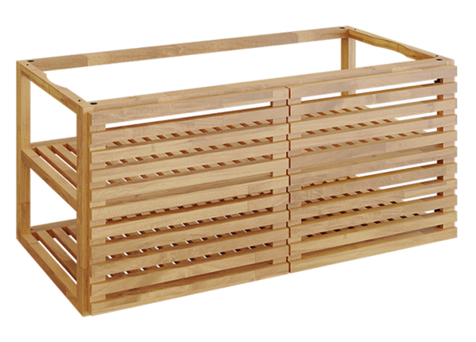 OFYR Storage Insert PRO 2 doors TW Large Träinsats teakträ