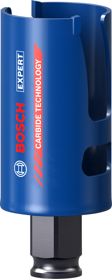 Expert Construction Material - Hole saw - for murstein, kartong, bløtt tre, plast forsterket med glassfiber, soft tile - 40 mm