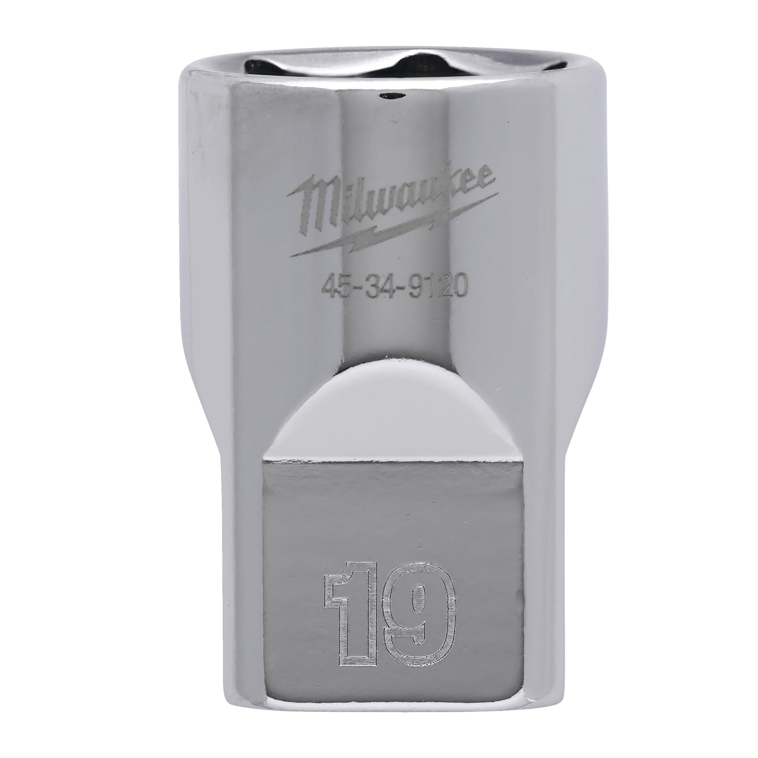 Milwaukee 4932480017 Hylsa 1/2", kort 19 mm