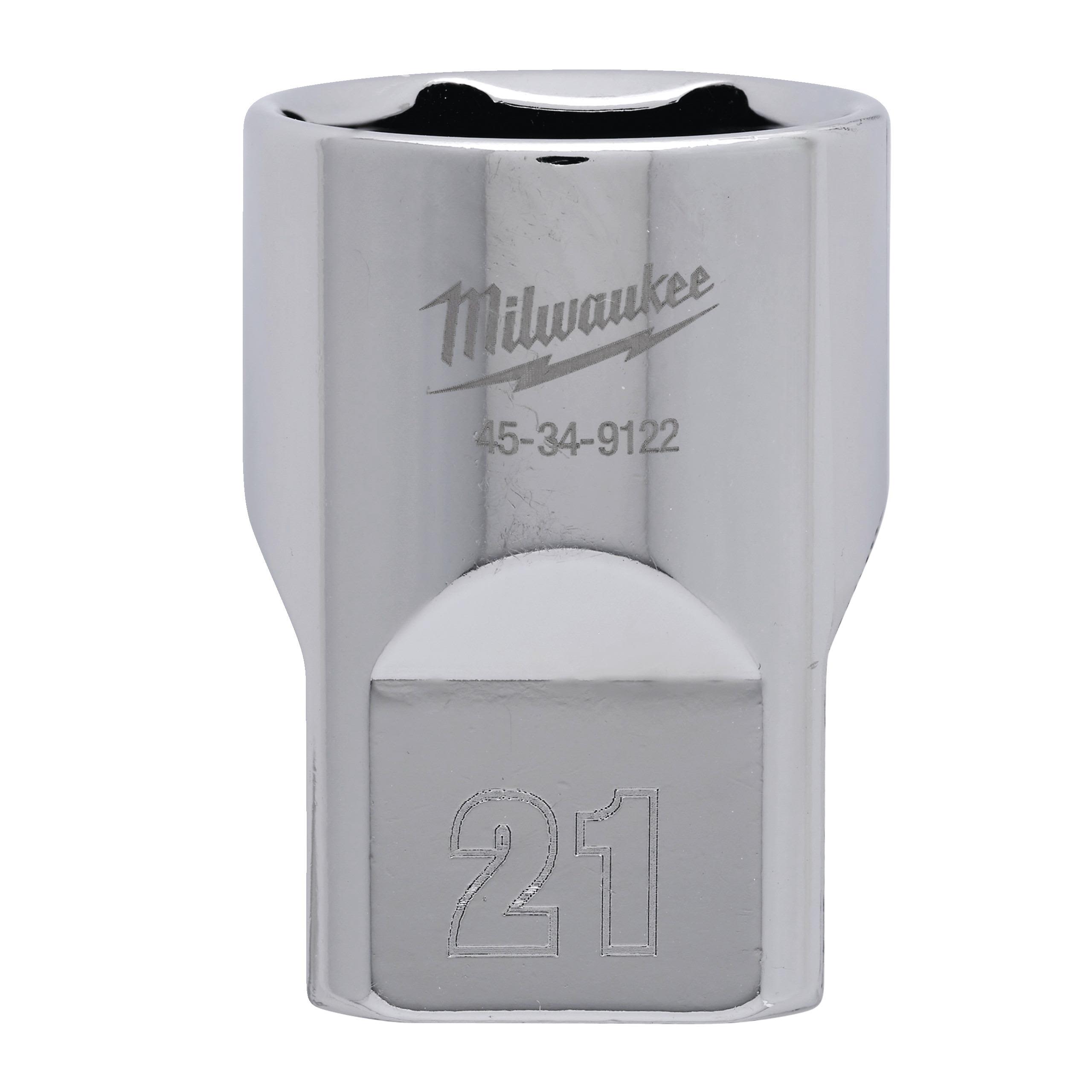 Milwaukee 4932480019 Hylsa 1/2", kort 21 mm