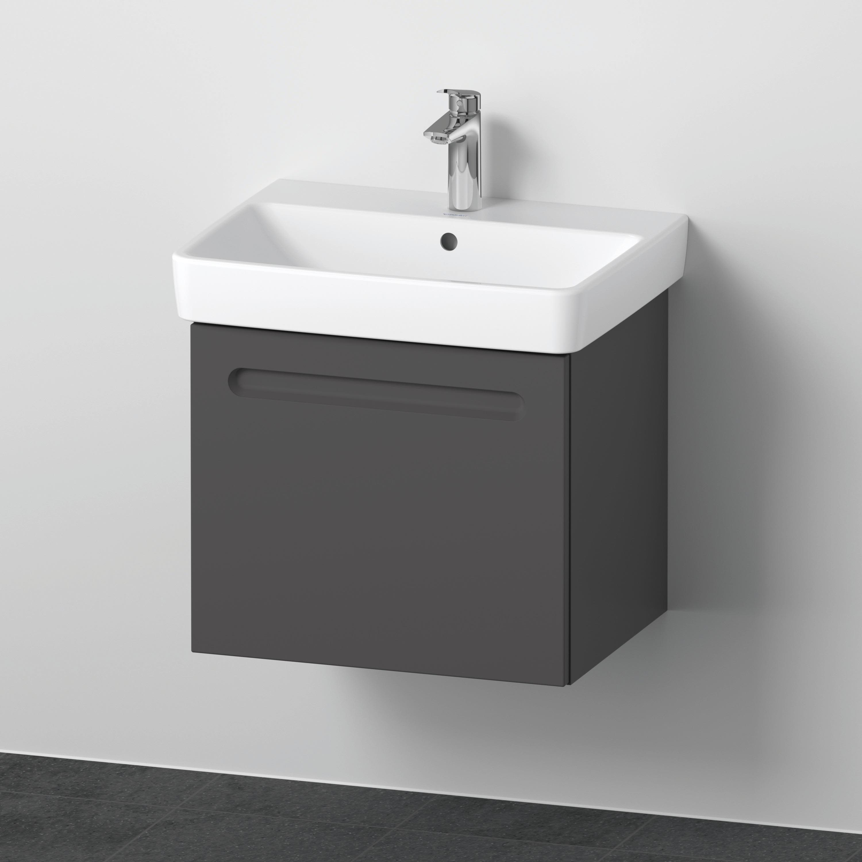 Duravit No. 1 Möbelpaket grafit matt, 600x450 mm, 1 låda Utan innerlåda