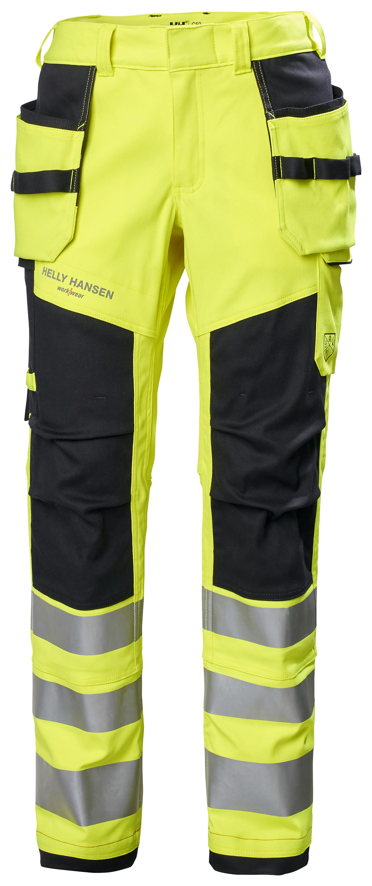 Helly Hansen Workwear Fyre Arbeidsbukse svart/Hi-Vis gul Størrelse D116