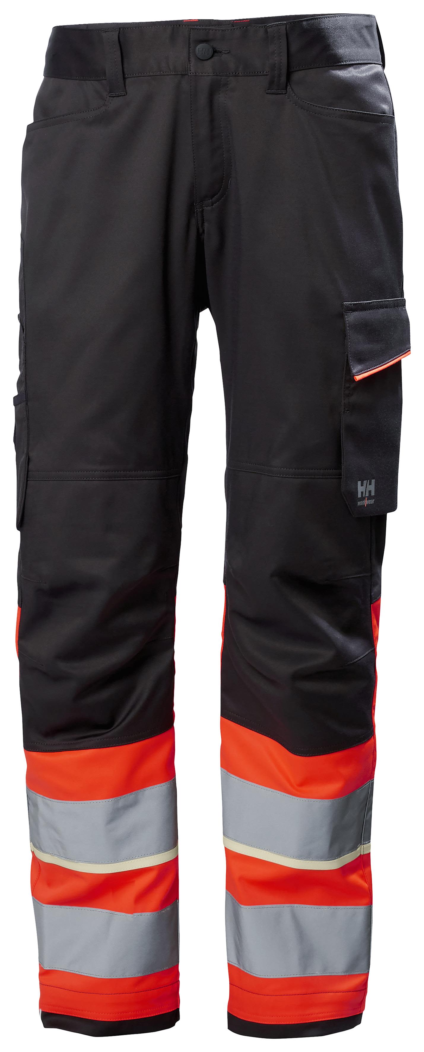 Helly Hansen Workwear UC-ME 77513_169 Arbeidsbukse varsel, svart/rød Varsel, Svart/Rød