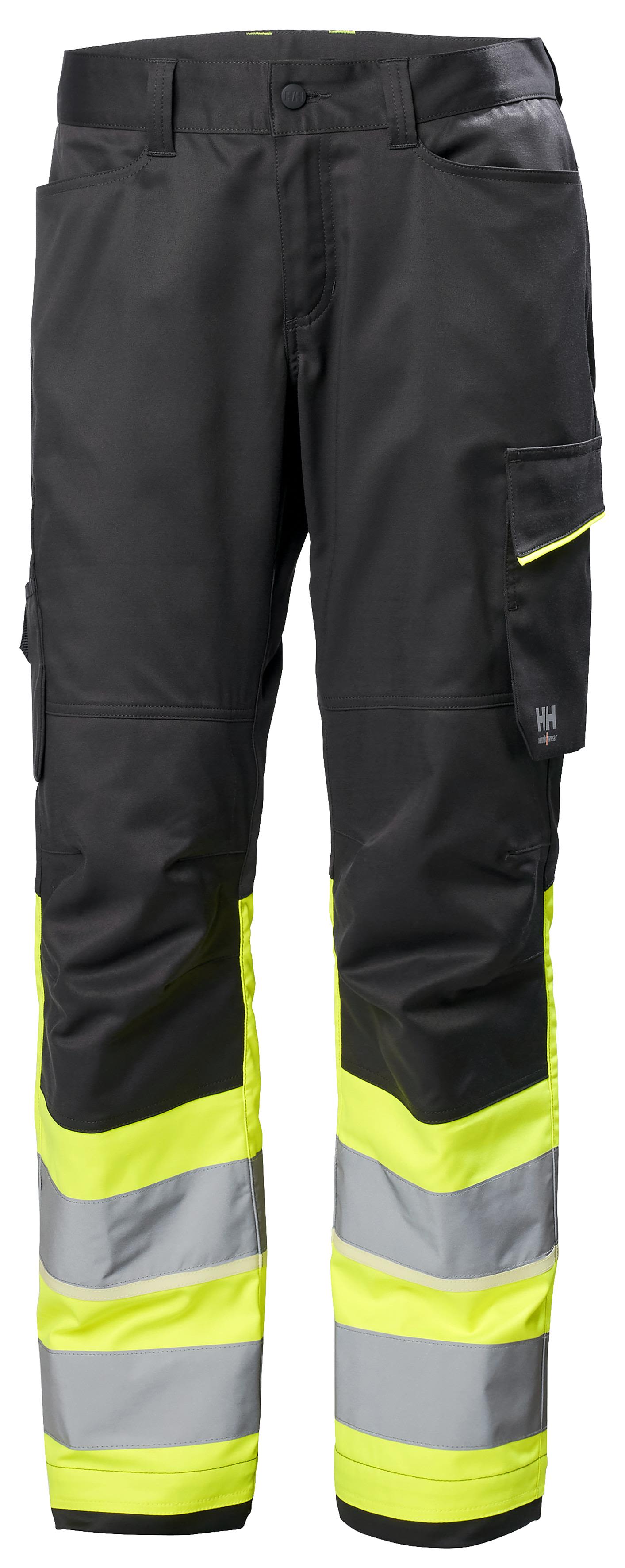 Helly Hansen Workwear UC-ME 77513_369 Arbeidsbukse varsel, svart/gul Varsel, Svart/Gul