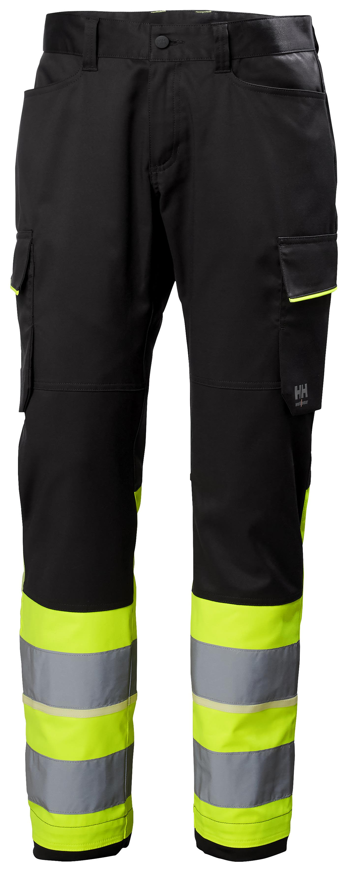Helly Hansen Workwear UC-ME 77515_369 Arbeidsbukse varsel, svart/gul Varsel, Svart/Gul