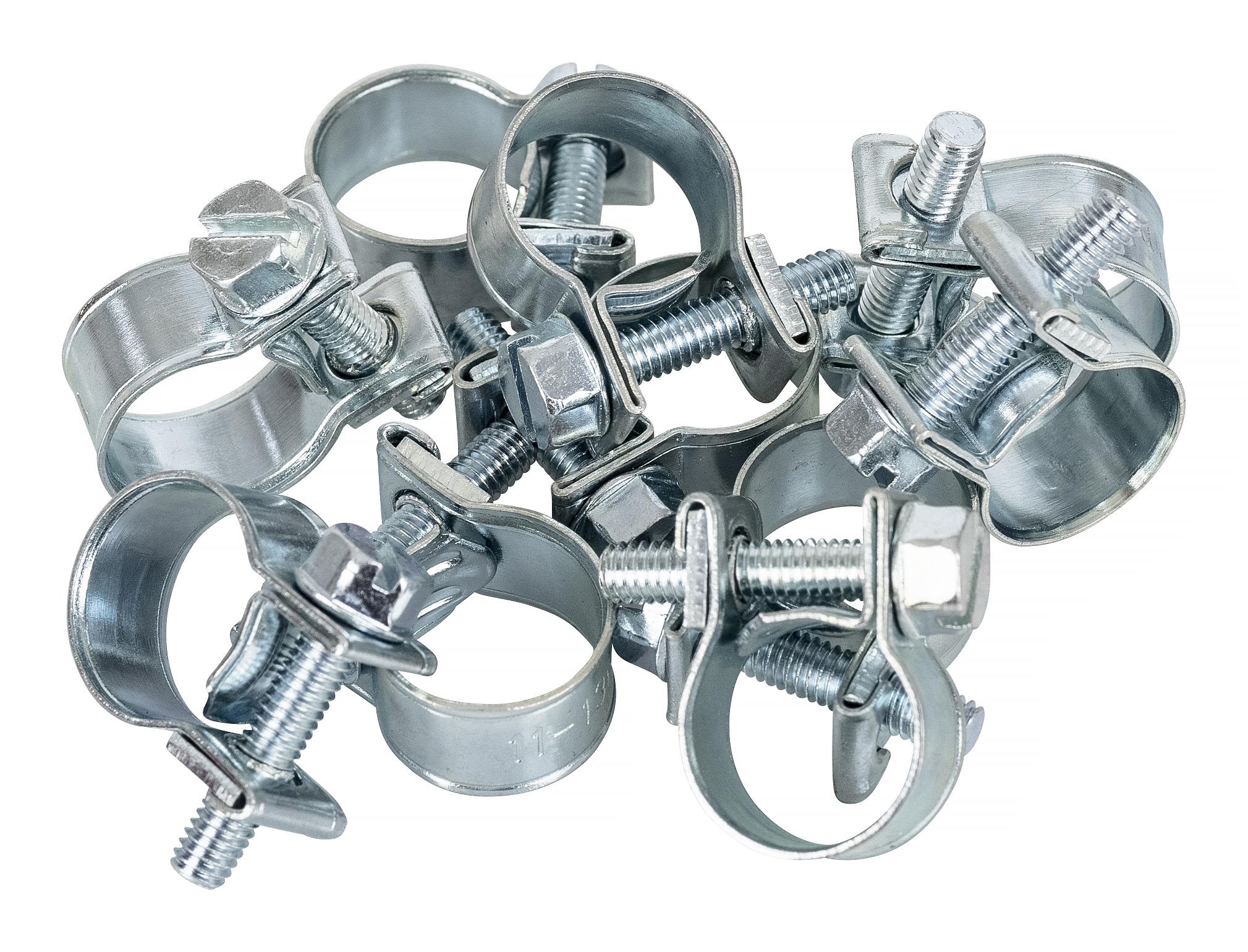 PELA 520271 Slangeklemme 10-pakk, mini 10-12 mm