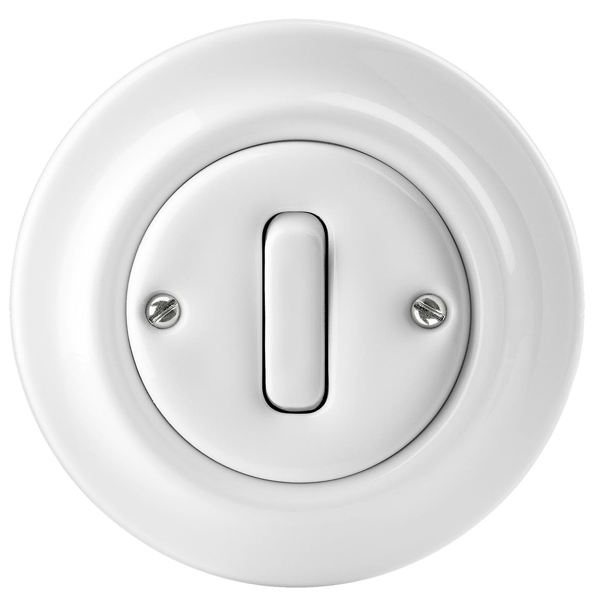 ABB Decento Strømbryter innfelt, hvit Trapp/1-polet