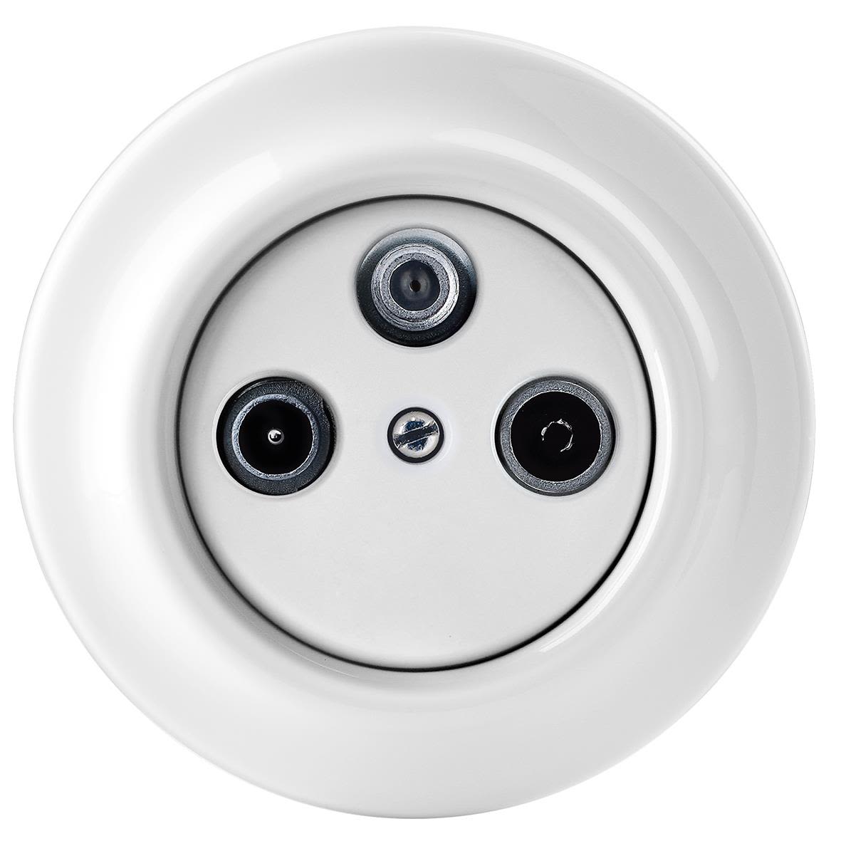 ABB Decento Antennuttag Vit