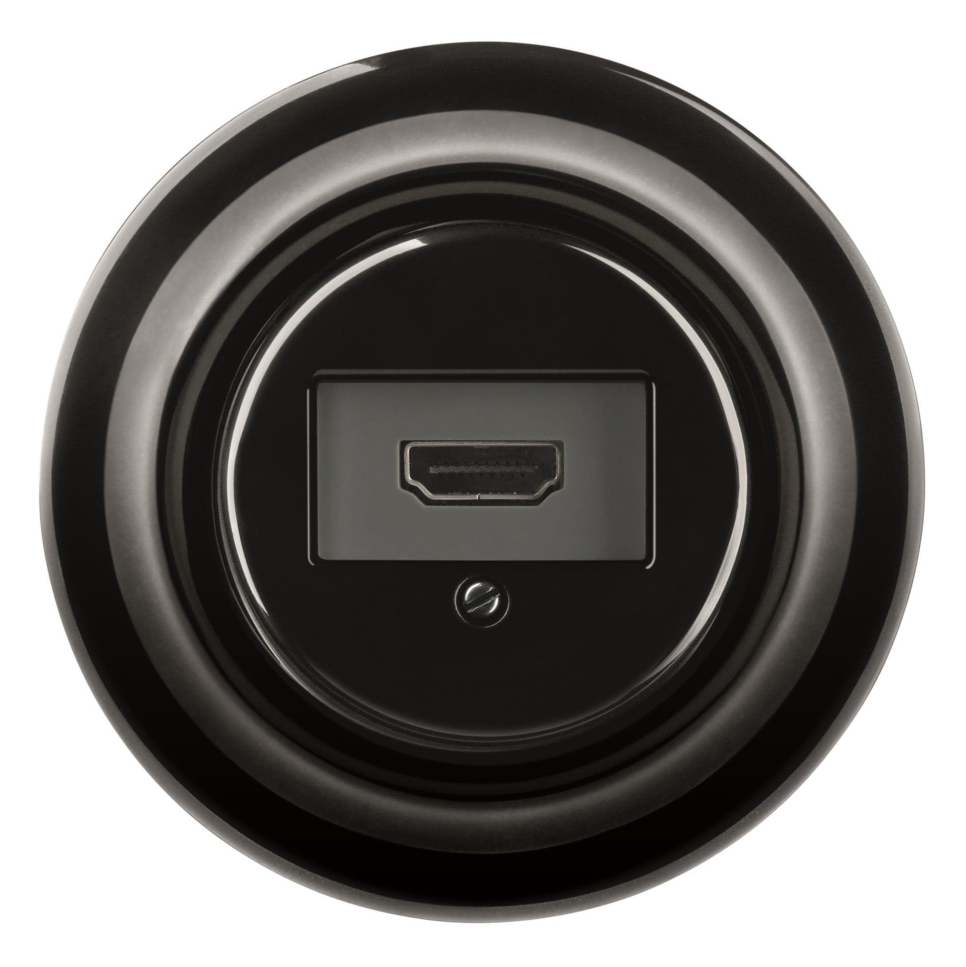 ABB Decento HDMI-uttag svart, porslin