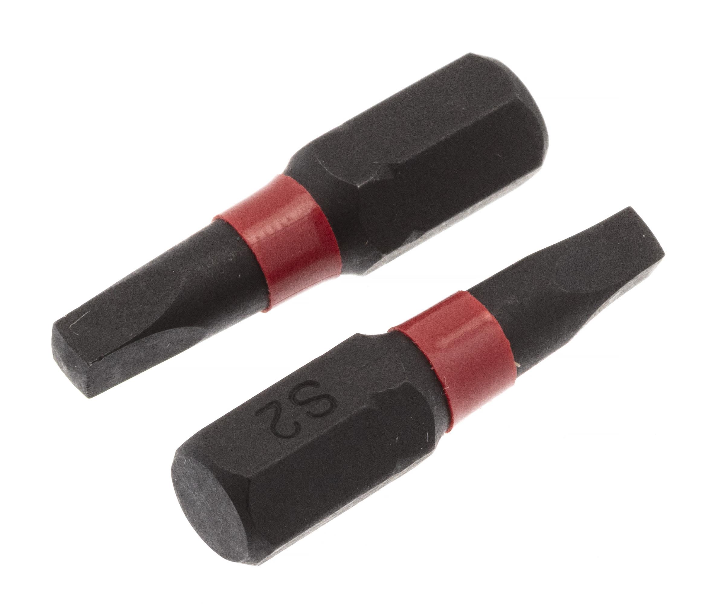 PELA 507815 Bits firkant, 2-pakk R2, 50 mm