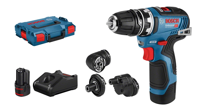 Bosch GSR 12V-35 FC Skruvdragare med batteri och laddare