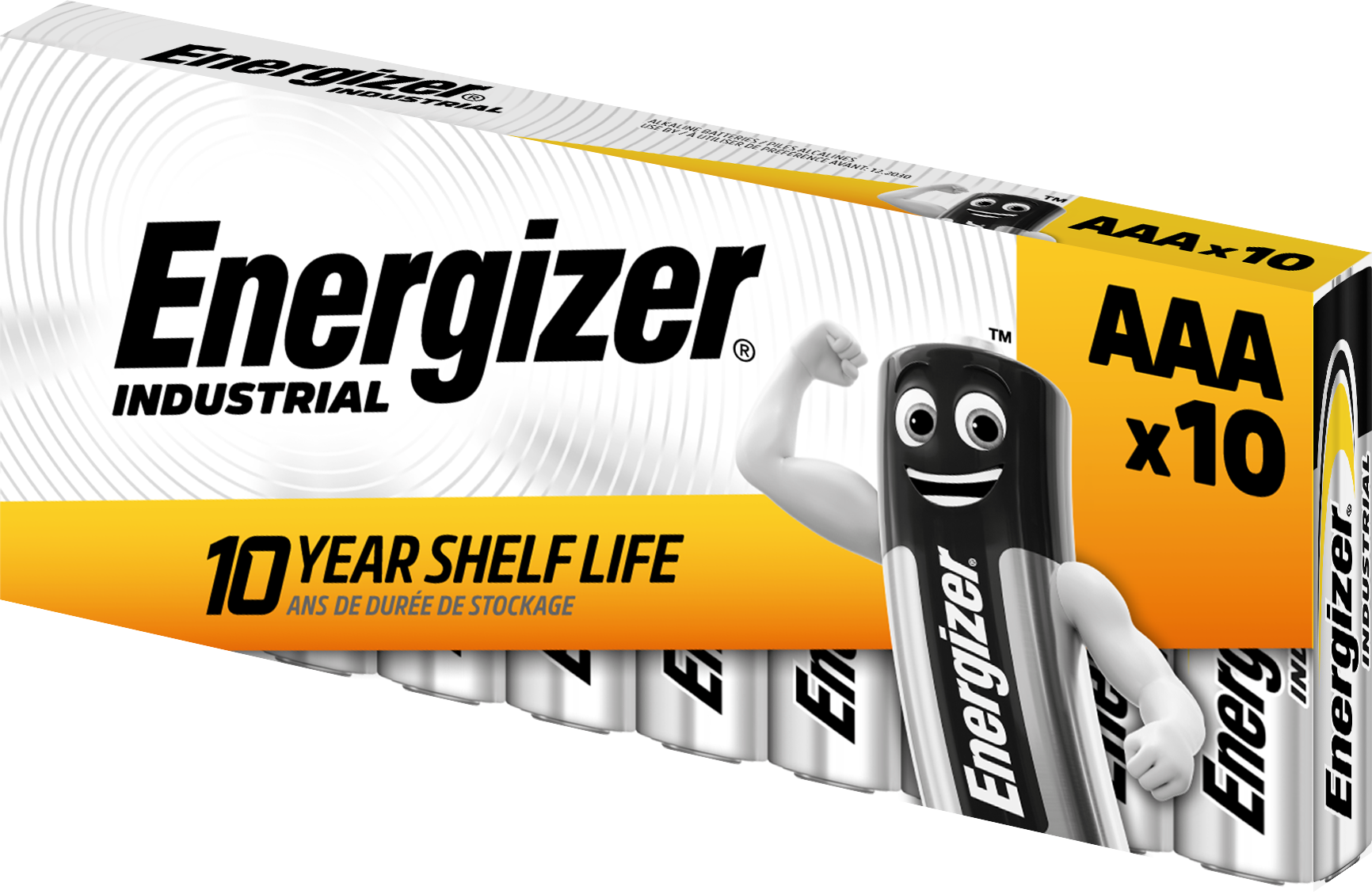 Energizer Industrial Batteri alkaliskt, AAA/LR03, 10-pack