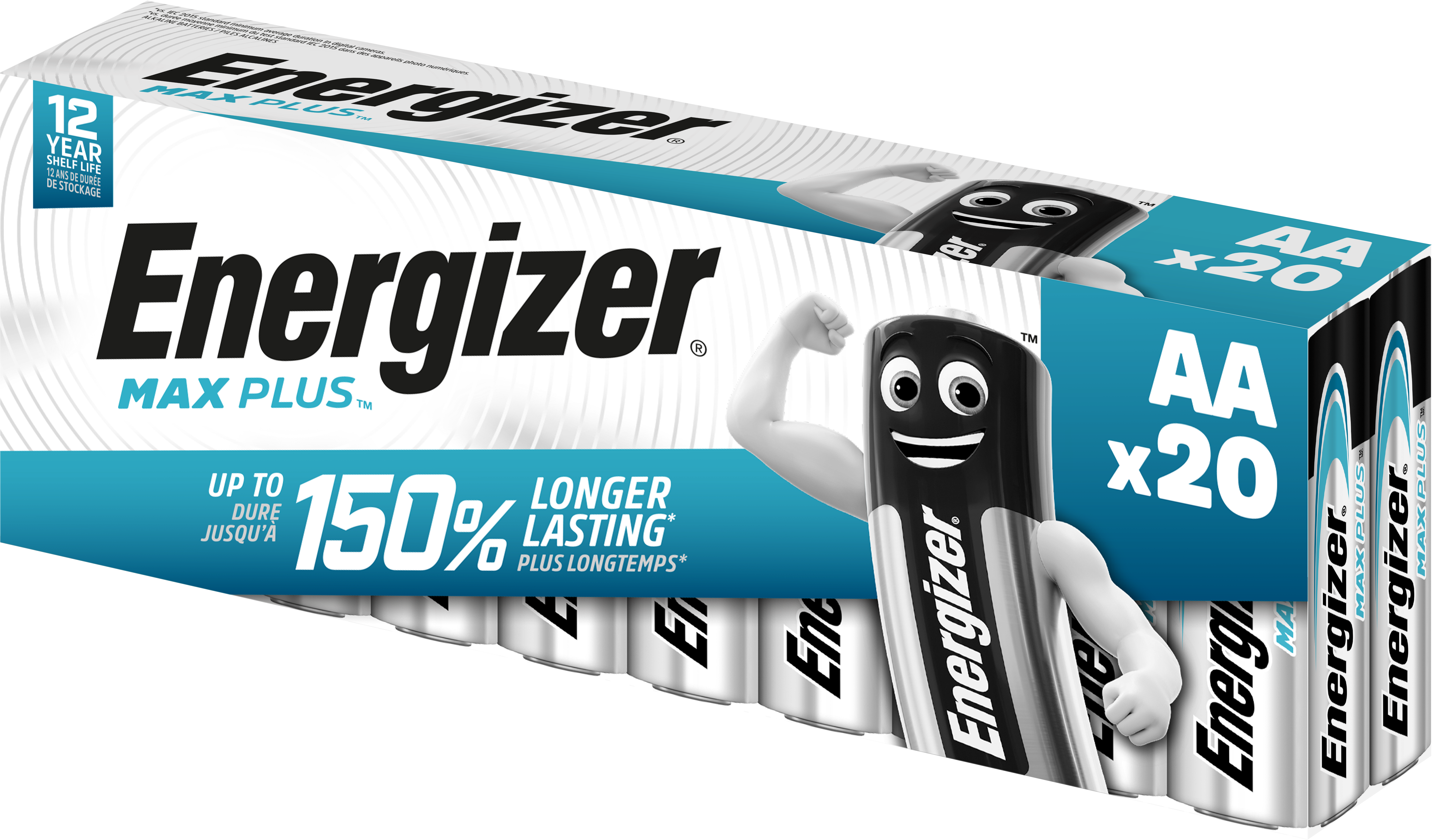 Energizer Max Plus - Batteri 20 x AA-type - Alkalisk