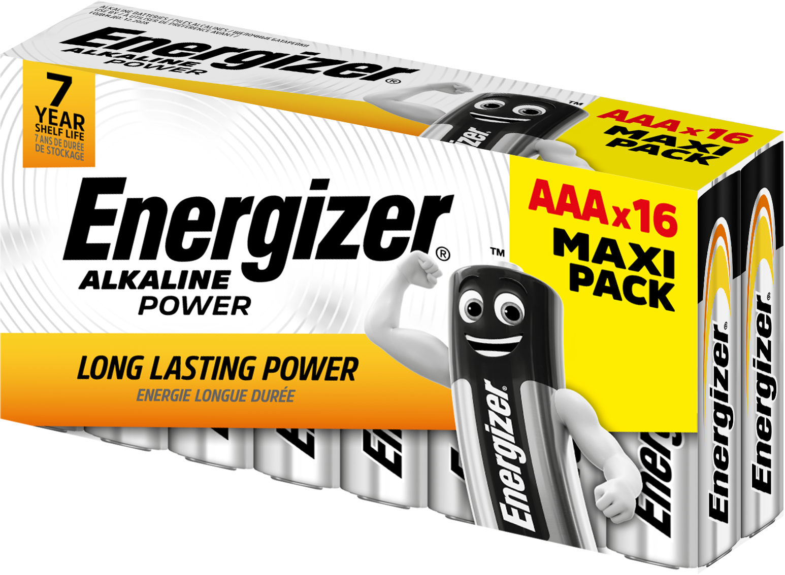 - Batteri 16 x AAA - Alkalisk
