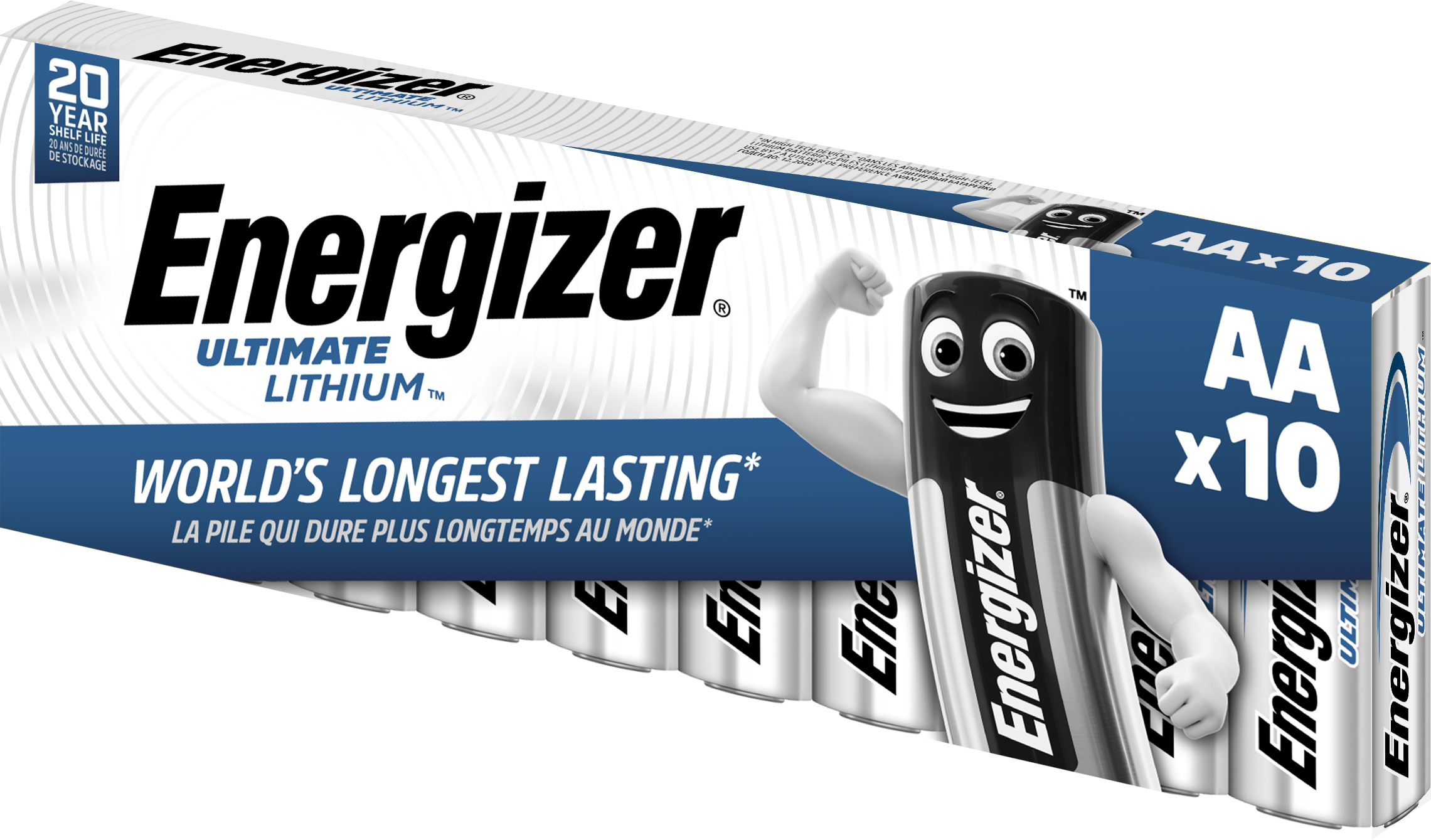Energizer Ultimate Lithium Litiumbatteri AA, 1,5 V, 10-pack AA