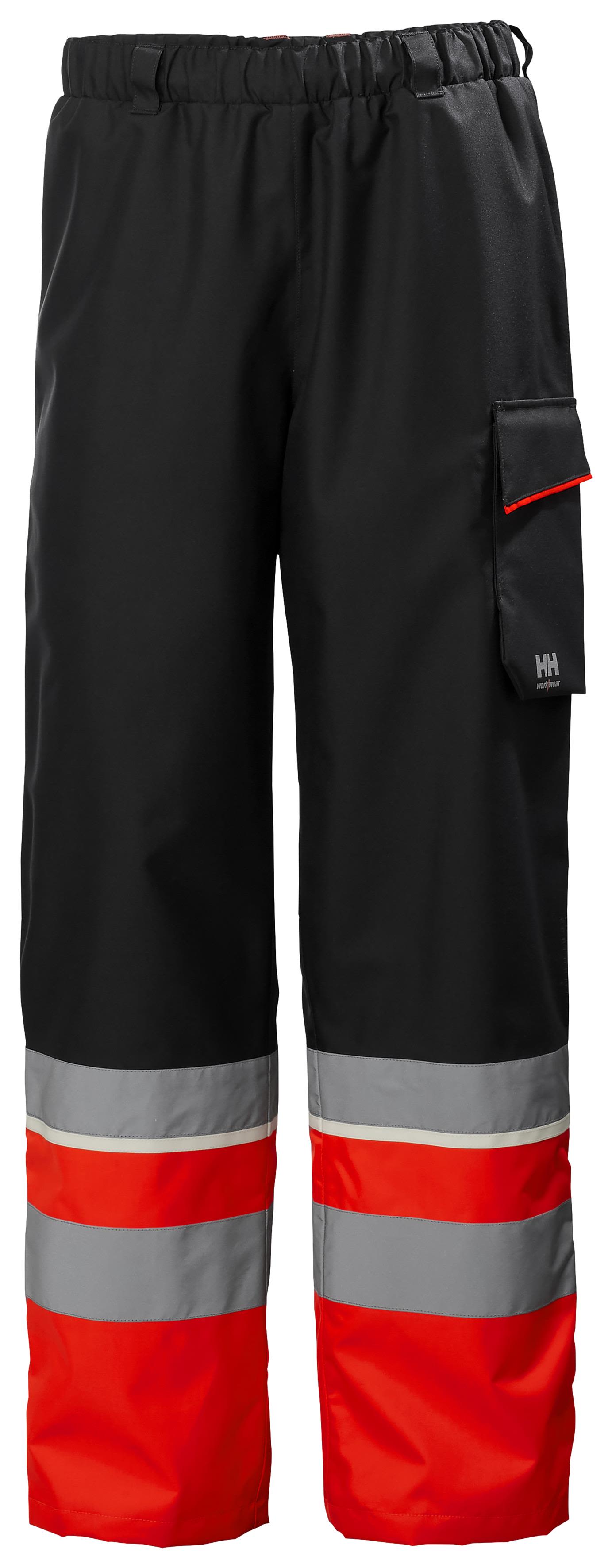 Helly Hansen Workwear UC-ME 71186_169 Skallbukse varsel, svart/rød Varsel, Svart/Rød