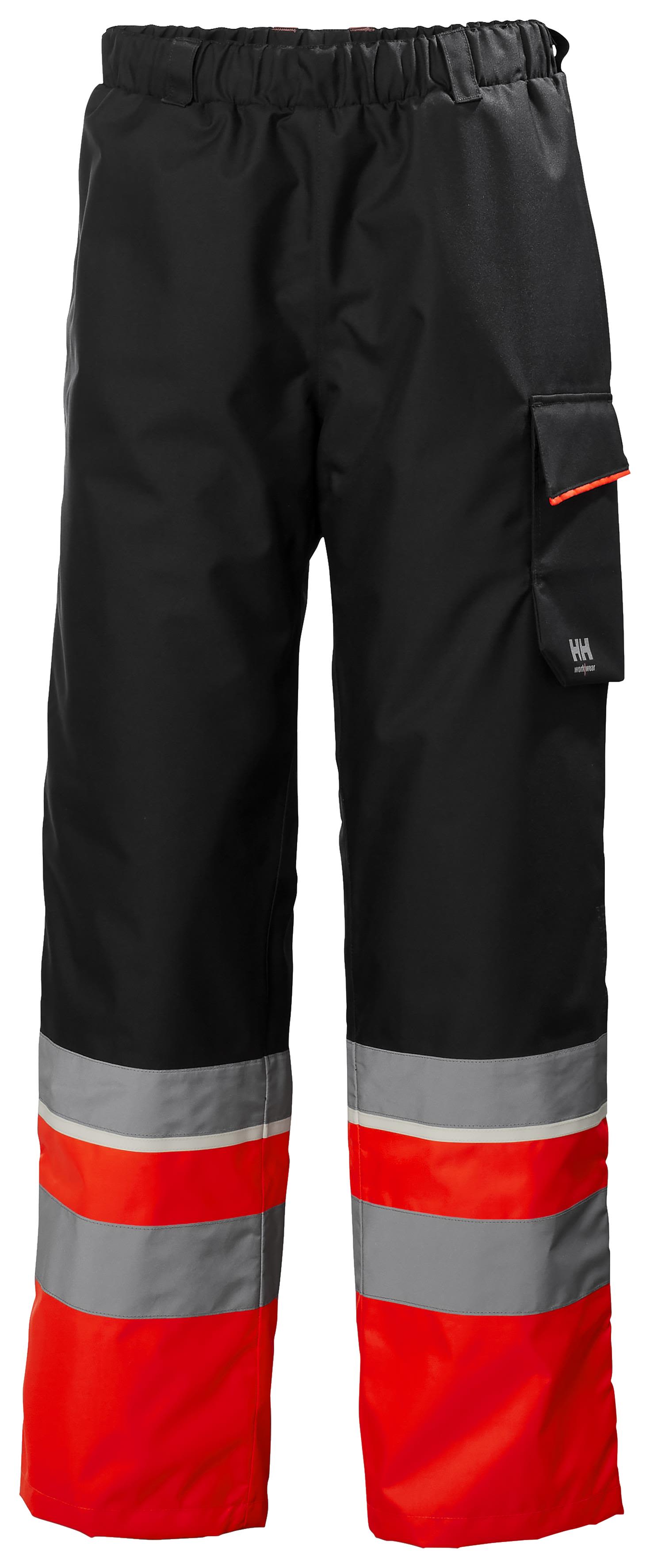 Helly Hansen Workwear UC-ME 71455_169 Vinterbukse varsel, svart/rød Varsel, Svart/Rød