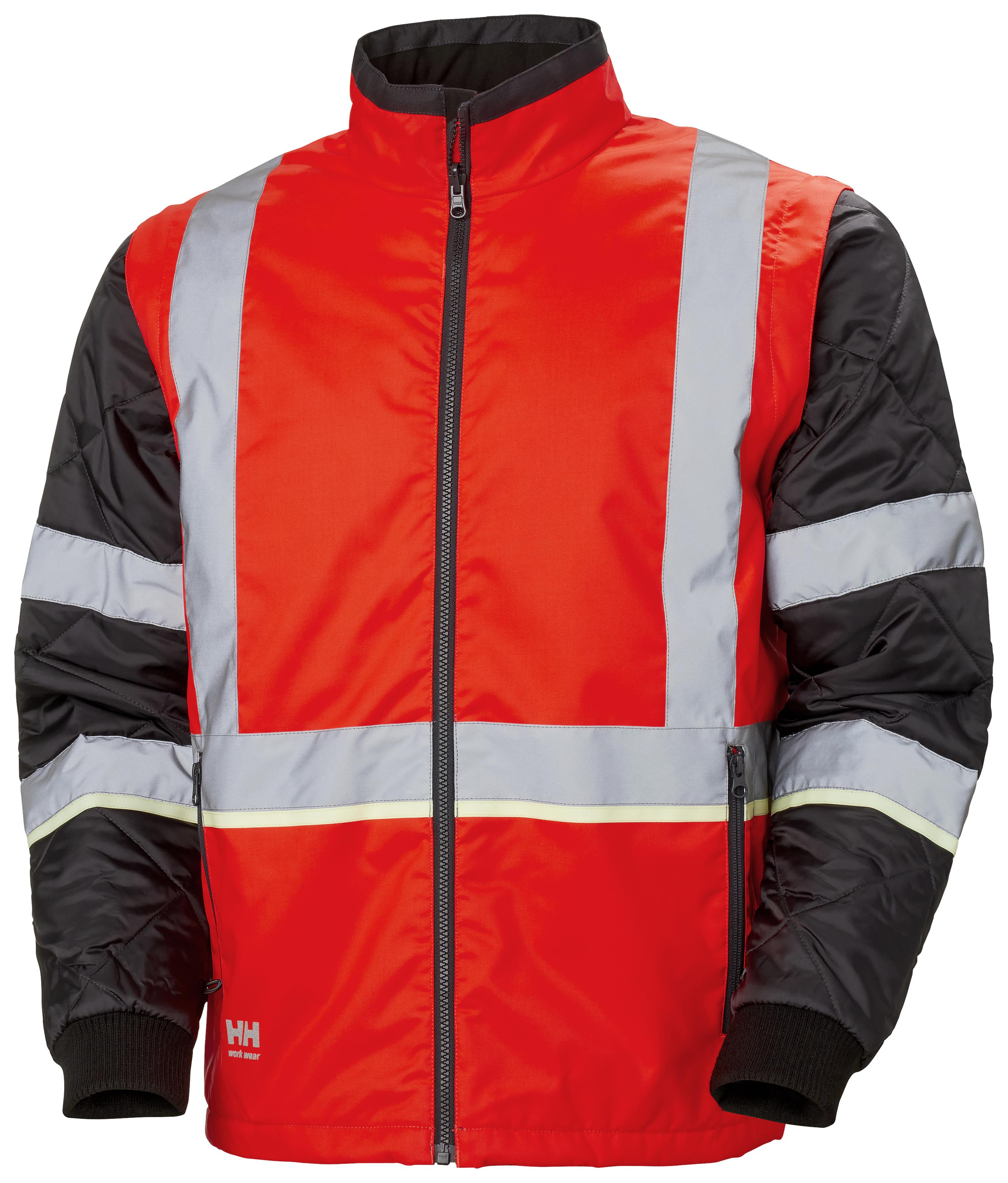 Helly Hansen Workwear UC-ME 73185_169 Vinterjakke varsel, rød/svart Varsel, Rød/Svart