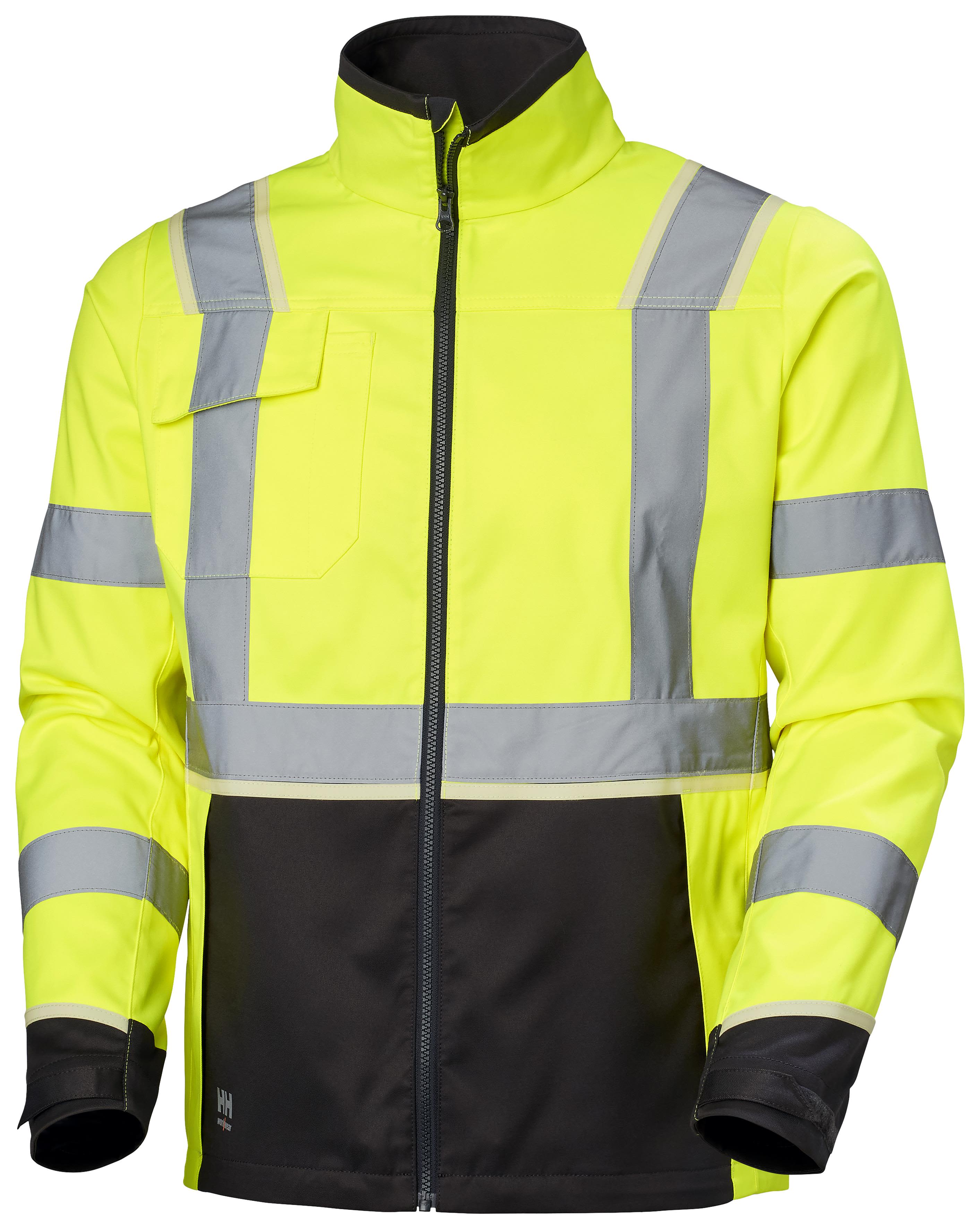 Helly Hansen Workwear UC-ME 77215_369 Jakke varsel, gul/svart Varsel, Gul/Svart