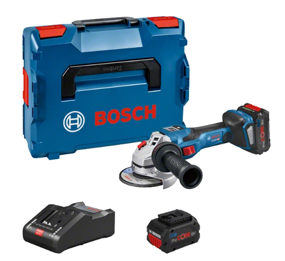 Bosch GWS 18V-15 SC Vinkelsliper med batteri og lader