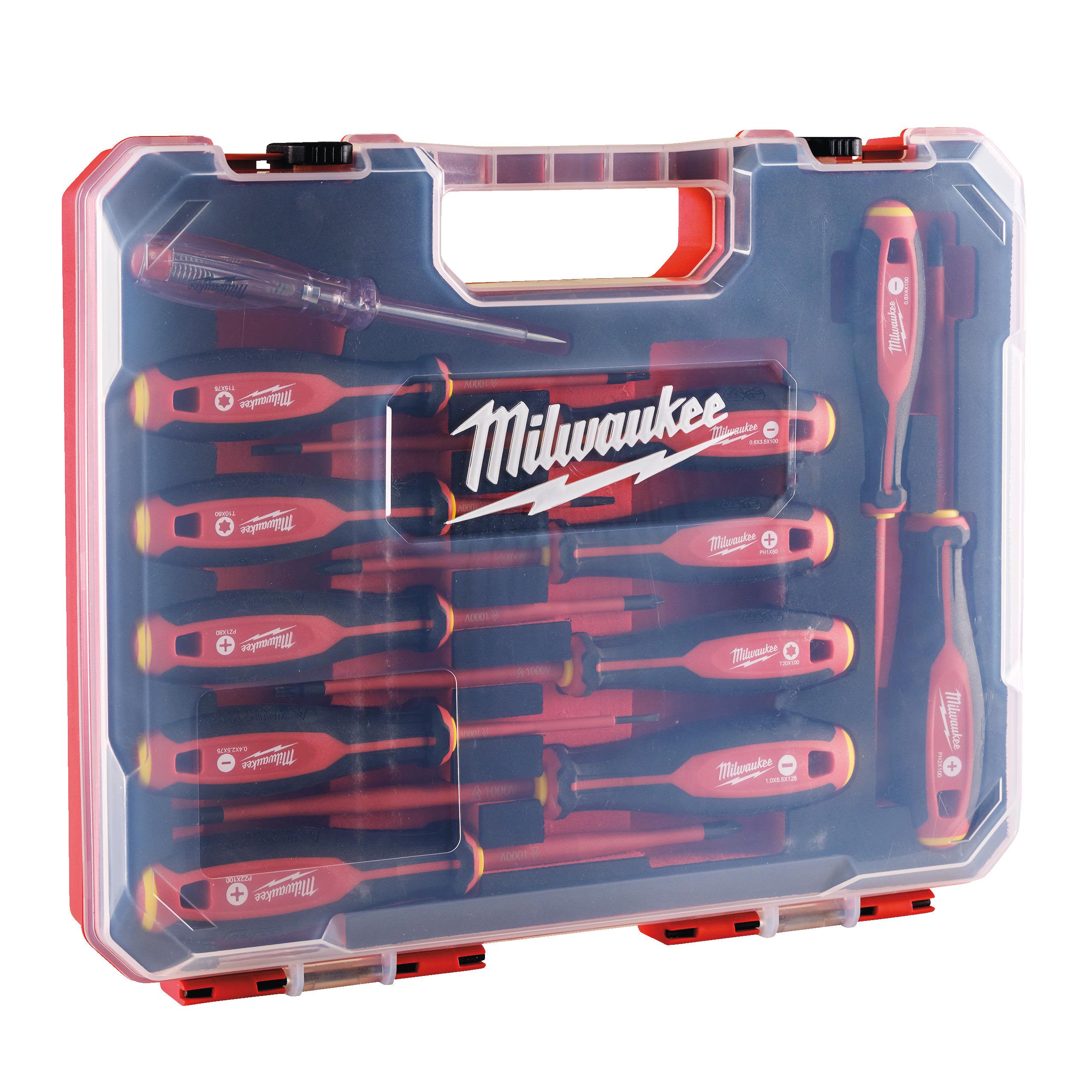 Milwaukee VDE 12 Skrutrekkersett 12 deler