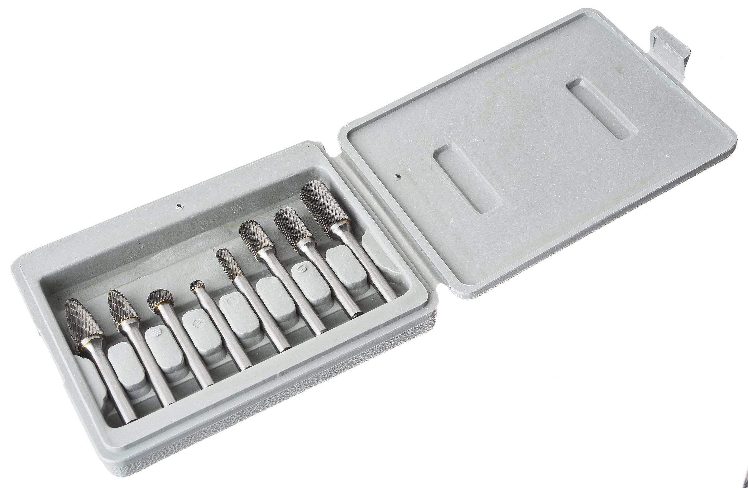 PELA 492790 Hardmetallfil sett, 8 deler