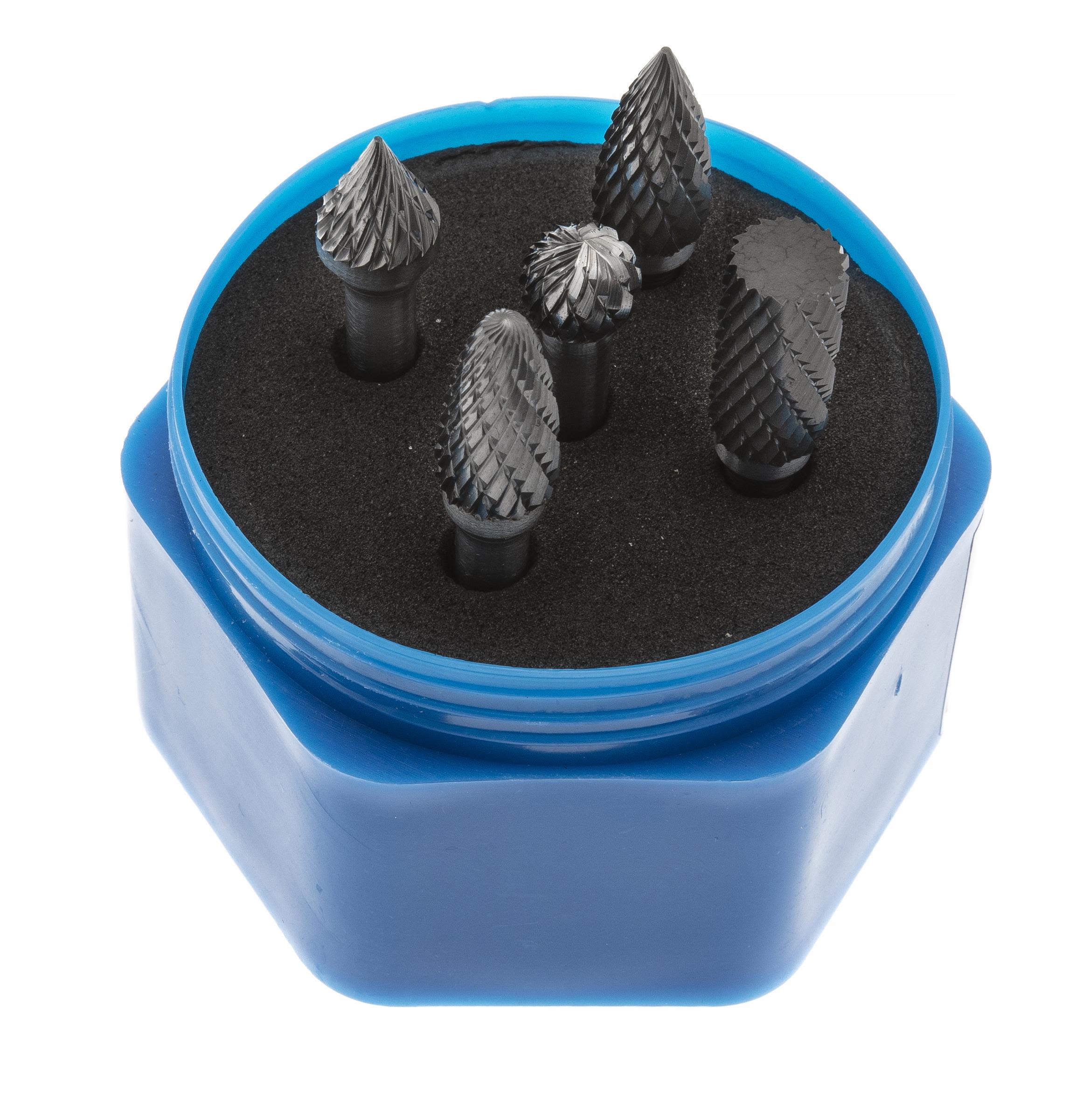 PELA 507786 Hardmetallfilsett 5 deler