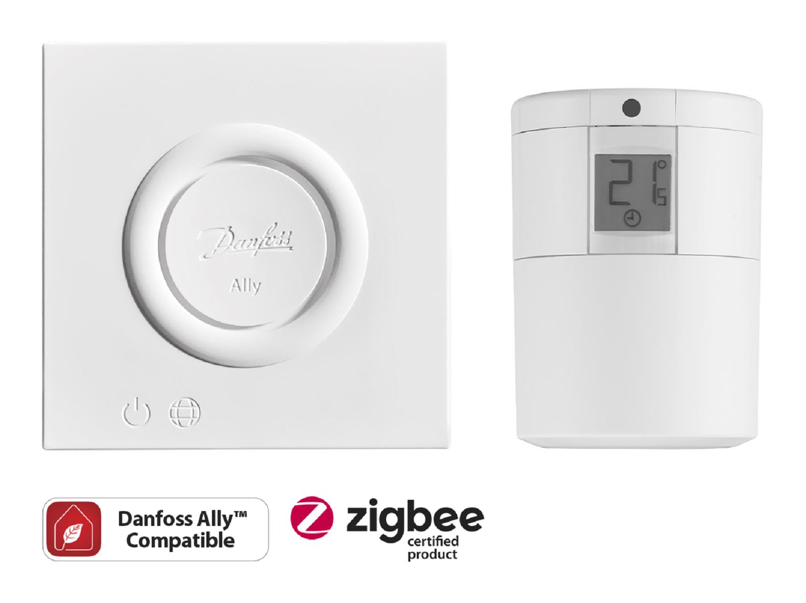 Danfoss Ally Starter Pack Zigbee Radiatortermostat 5-35 °C