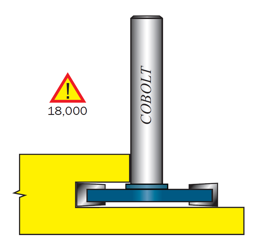 Cobolt 213-015 Skivnotfräs utan lager L=1,5 mm, D=36