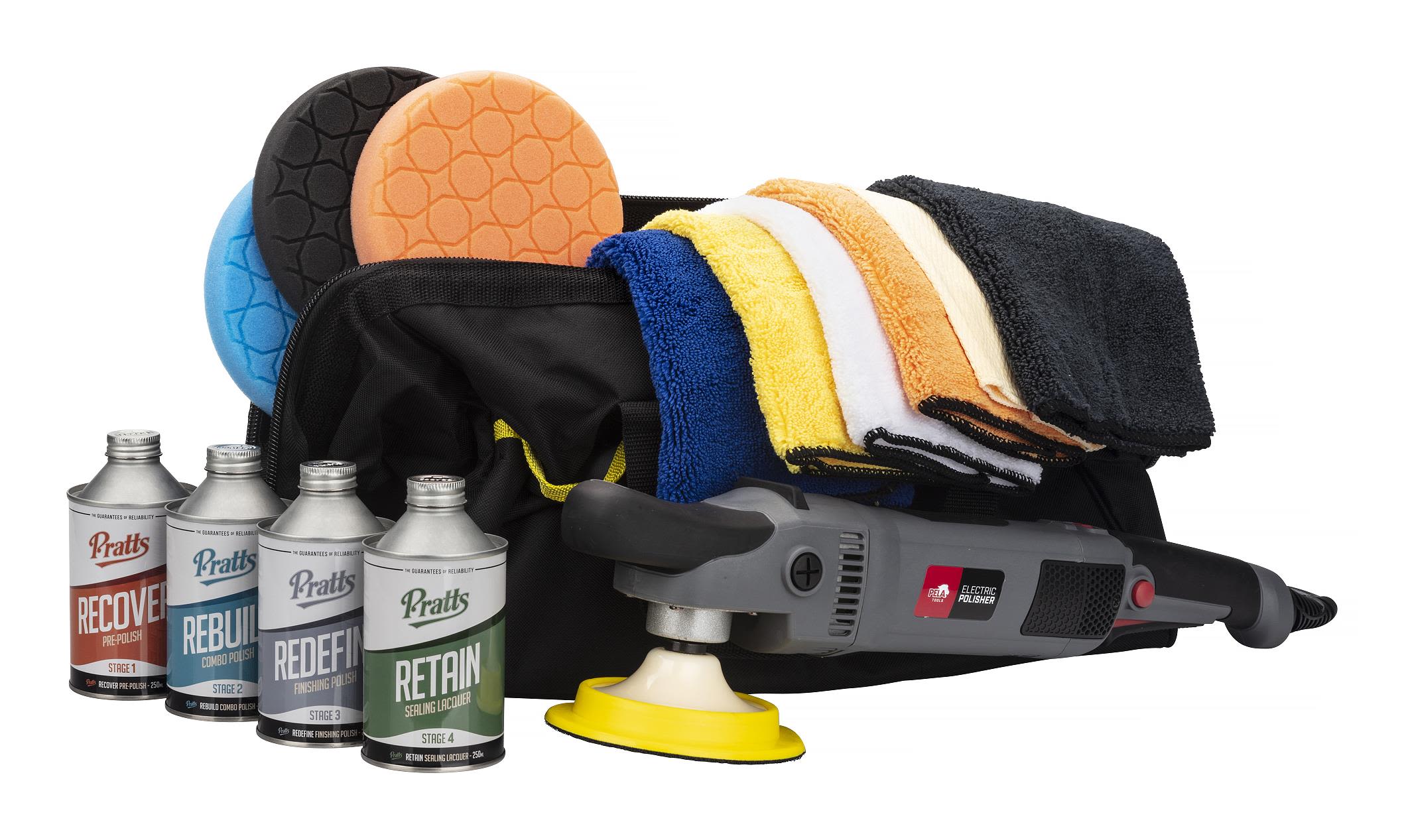 PELA 513923 Poleringsmaskin med tilbehør, 1050W