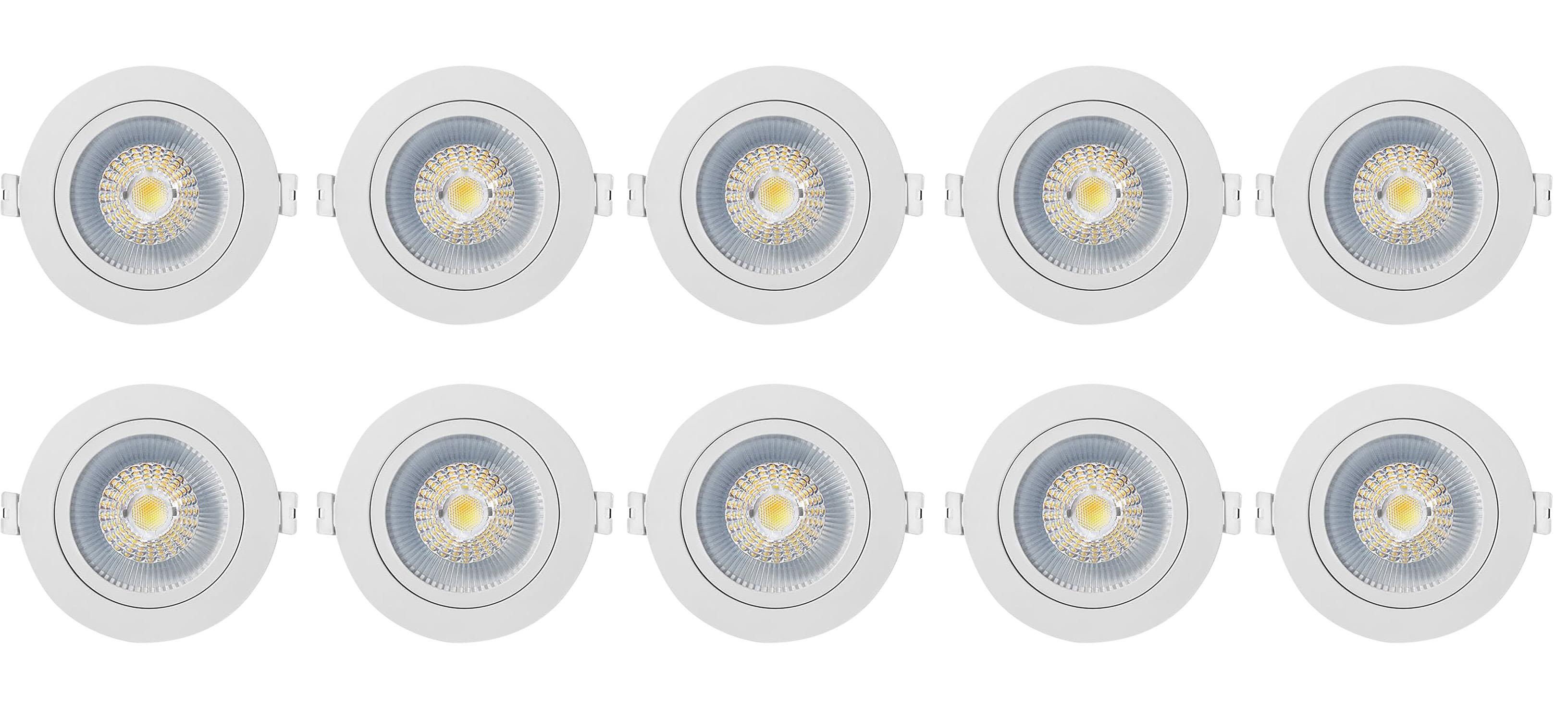 Westal WLD FR72 Flex Tilt Downlight 7 W, 650 lm, justerbar färgtemperatur 10-pack