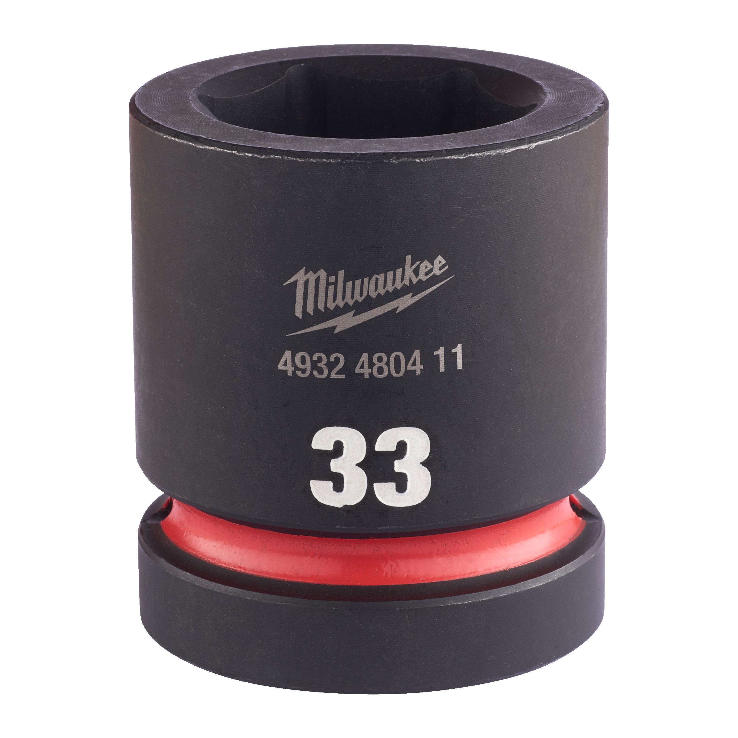 Milwaukee 4932480411 Krafthylsa 1", SHOCKWAVE, standard 33 mm